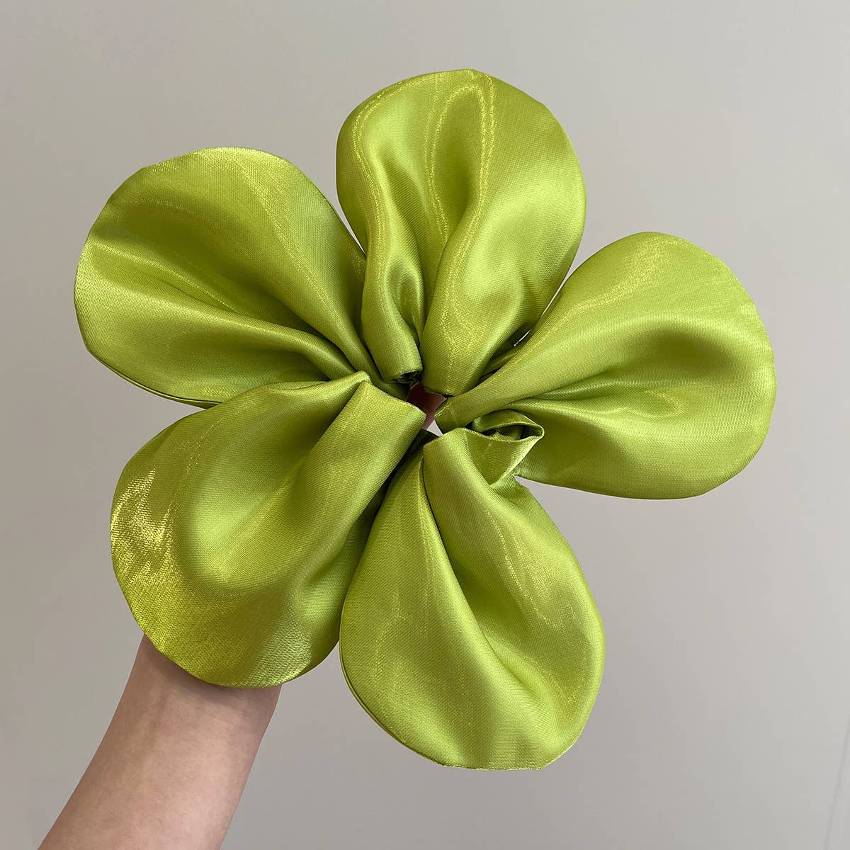 Mega Flower Petal Satin Scrunchies