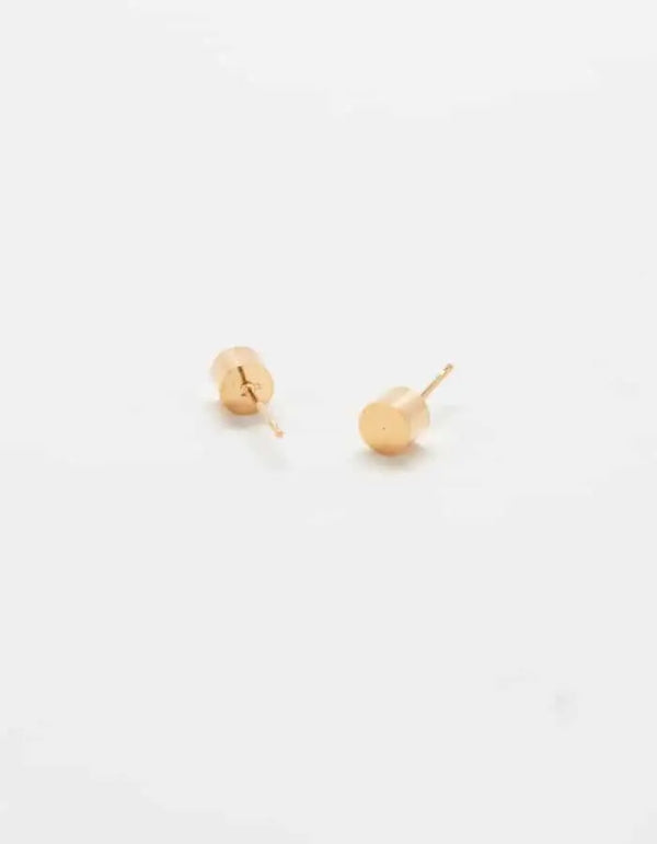 Gold Cylinder Geo Studs - Proper
