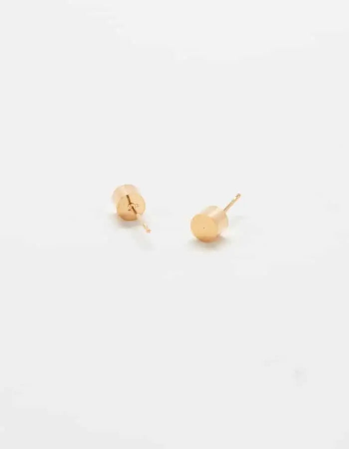Gold Cylinder Geo Studs - Proper