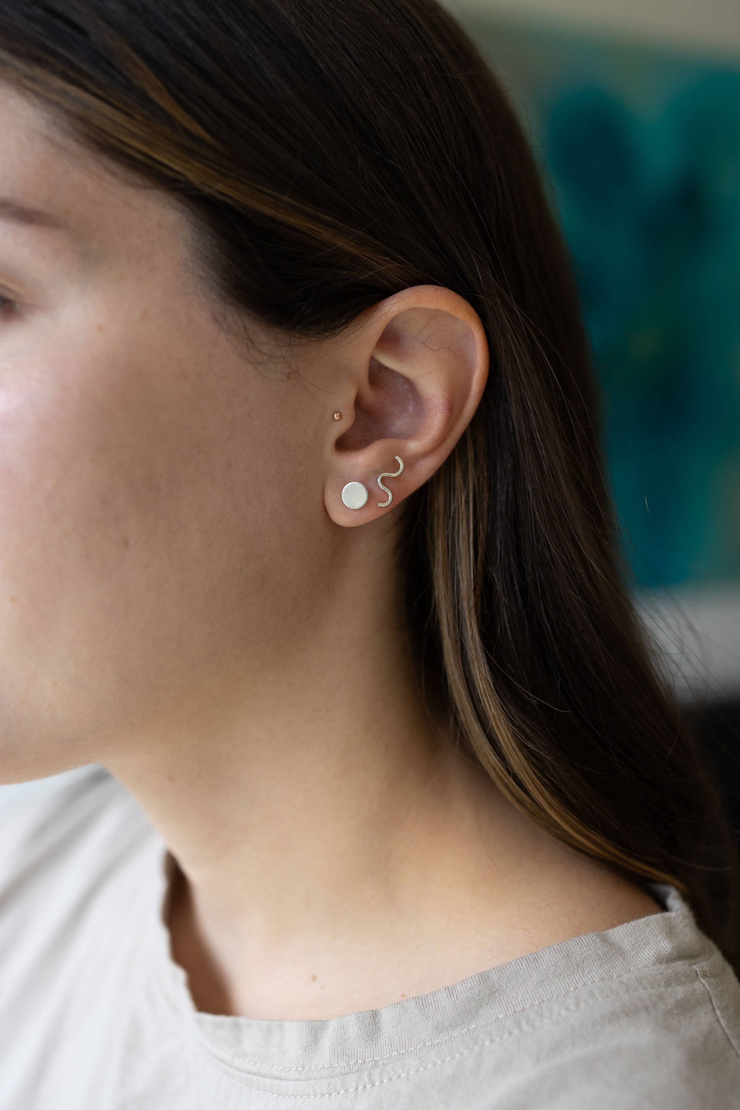 Wiggle and Dot Earrings - Proper