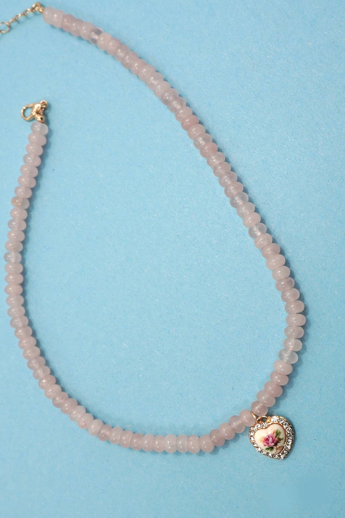 Stone and Charm Necklace