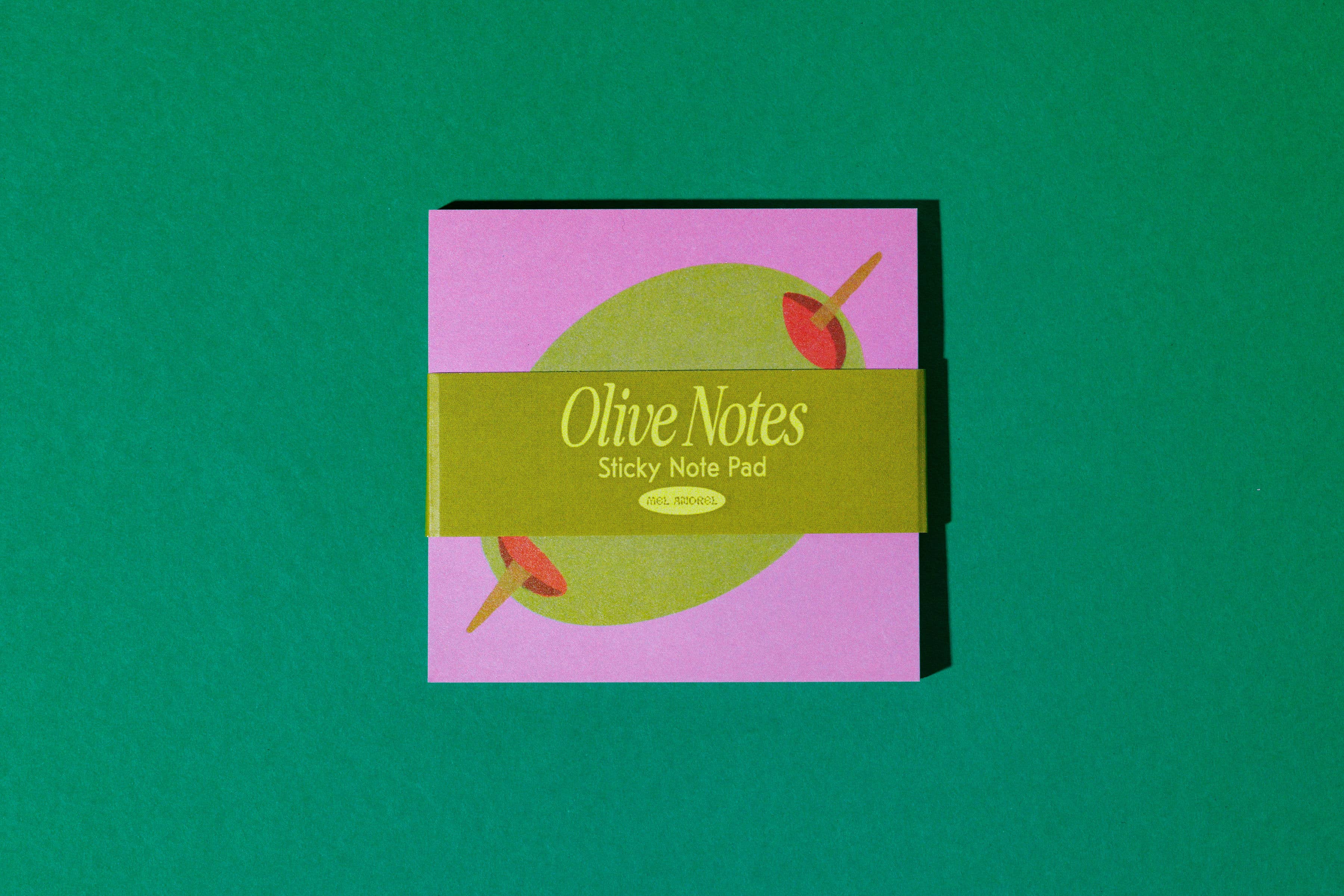 Olive Sticky Notes - Proper