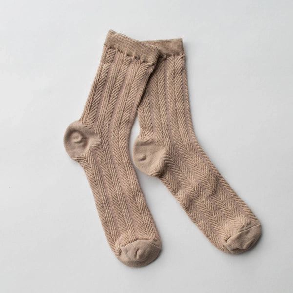 Zig Zag Solid Color Socks - Proper