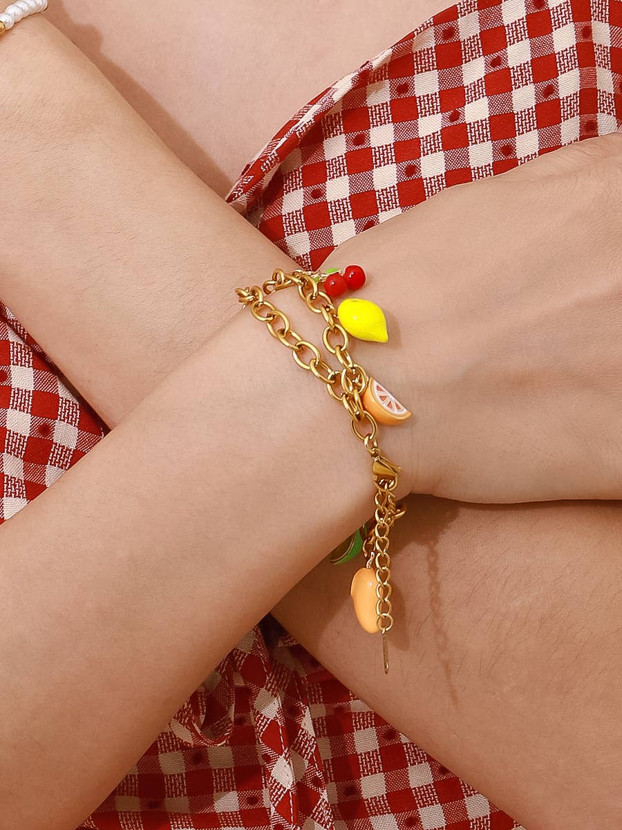 Fruity Charm Bracelet
