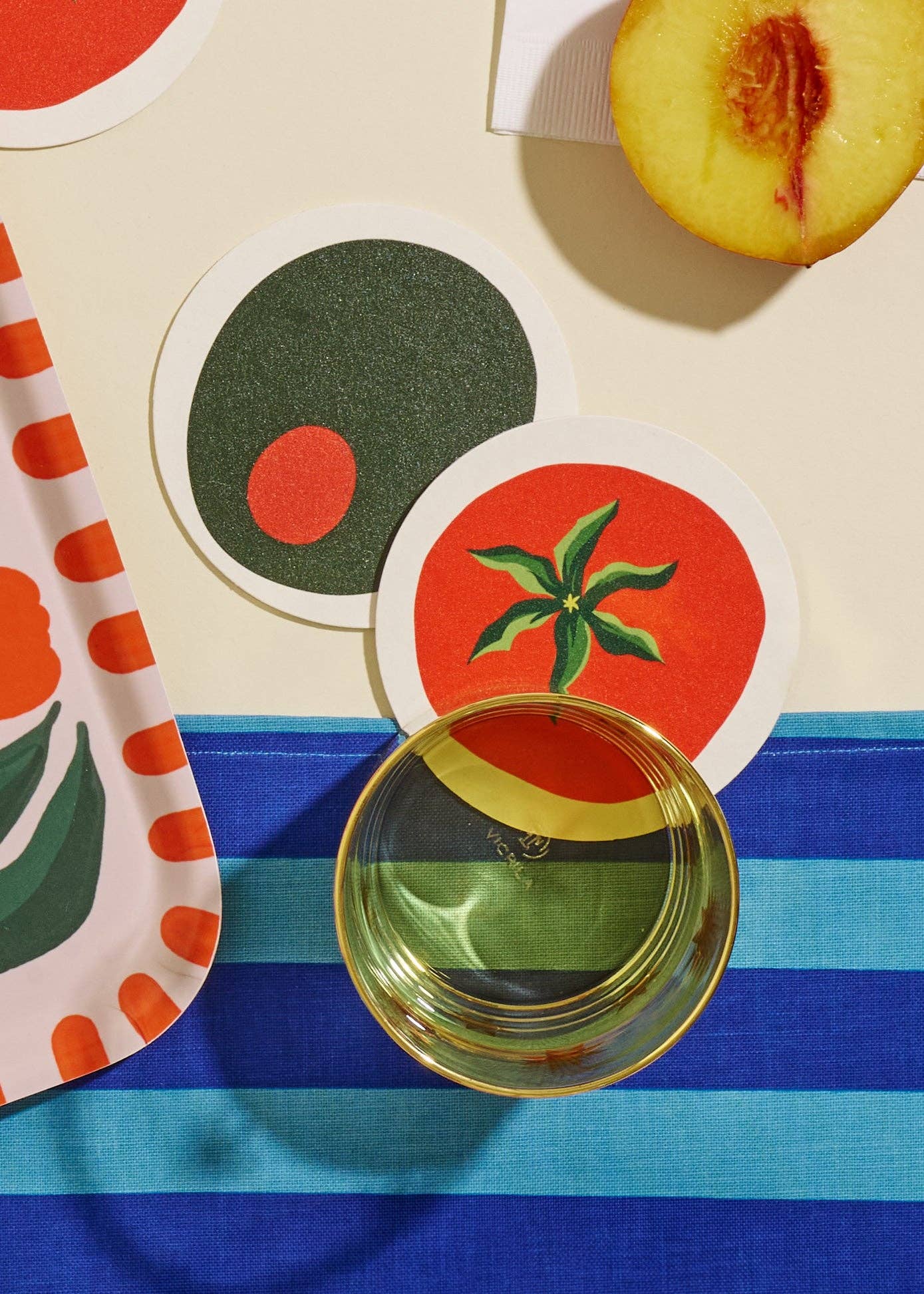 Tomato Coasters - Set of Four - Proper