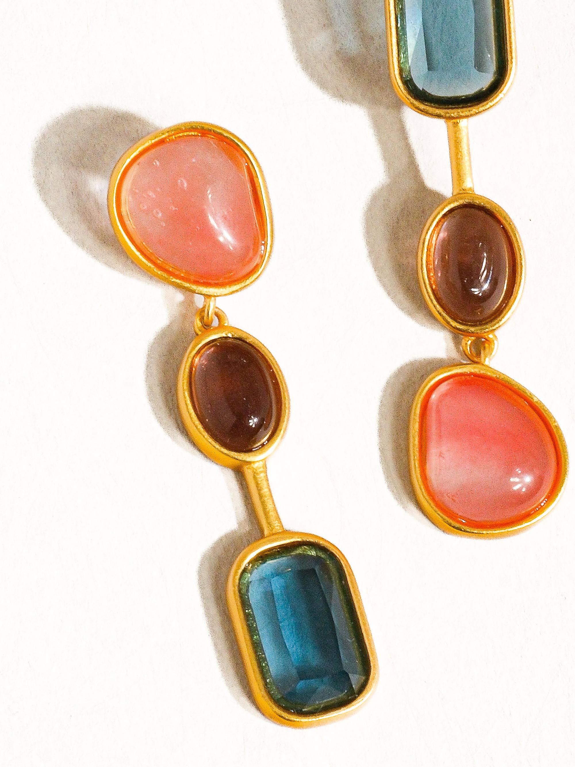 Delia Mismatch Drop Earring - Proper