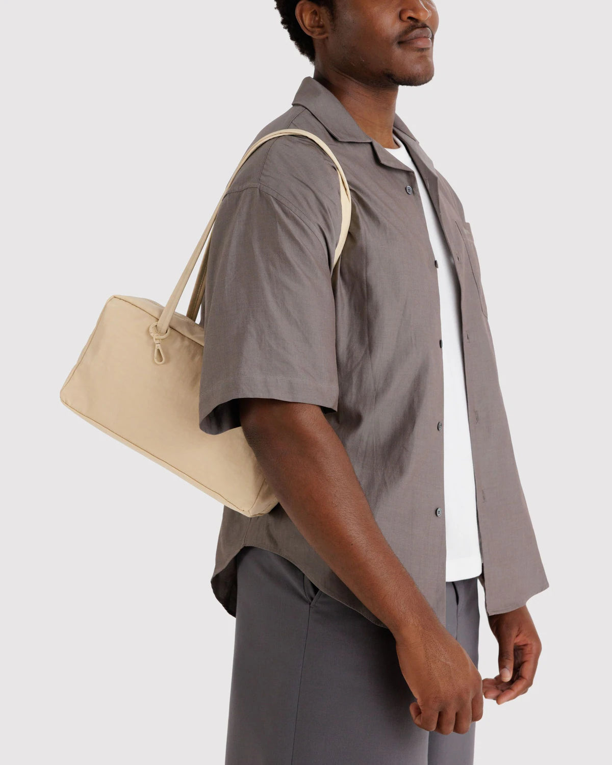 Baggu Nylon Bowler Bag - Custard - Proper