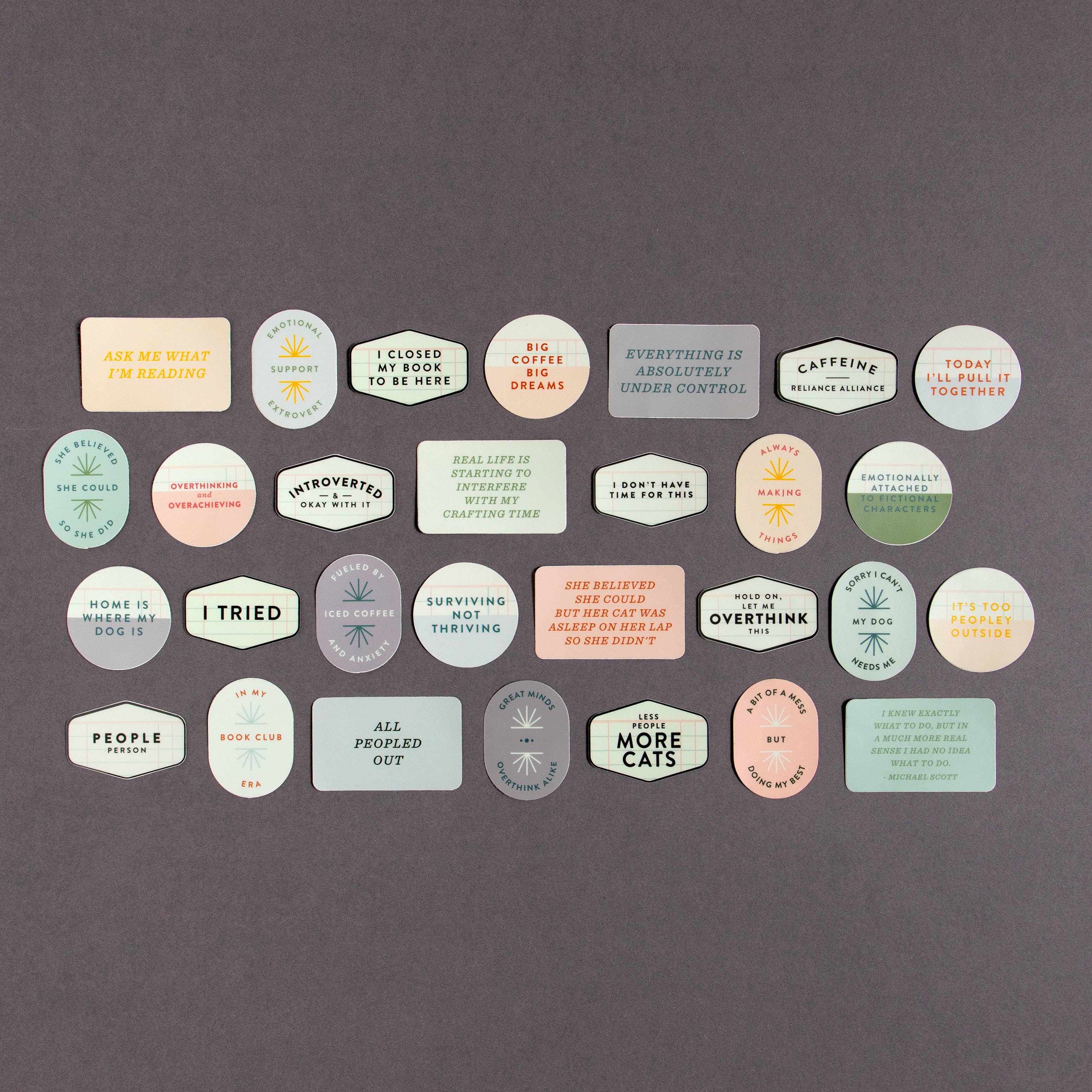 I Closed My Book To Be Here Sticker