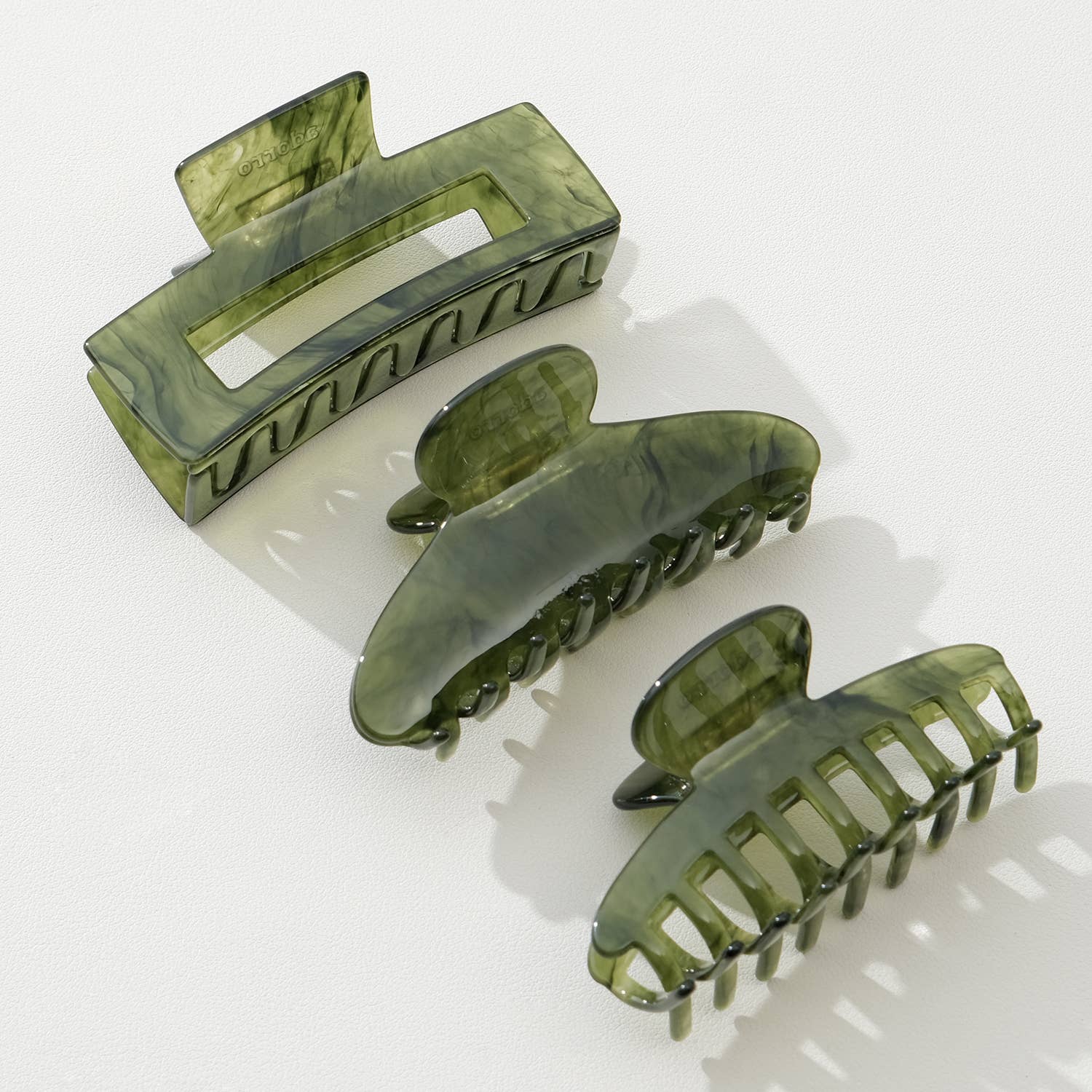 Jade Green Large | Assorted Large Claw Clips - Proper