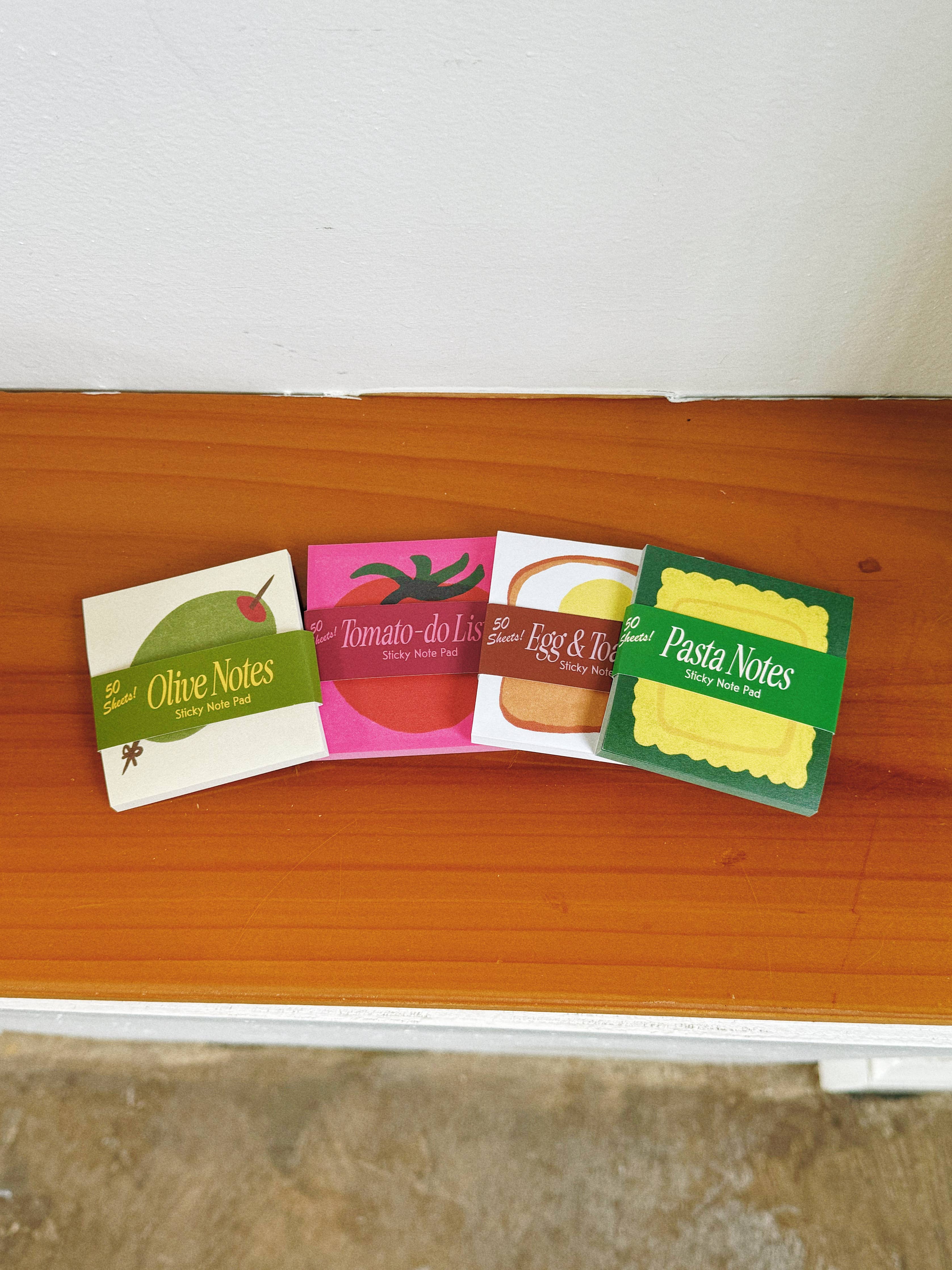 Pasta Sticky Notes - Proper
