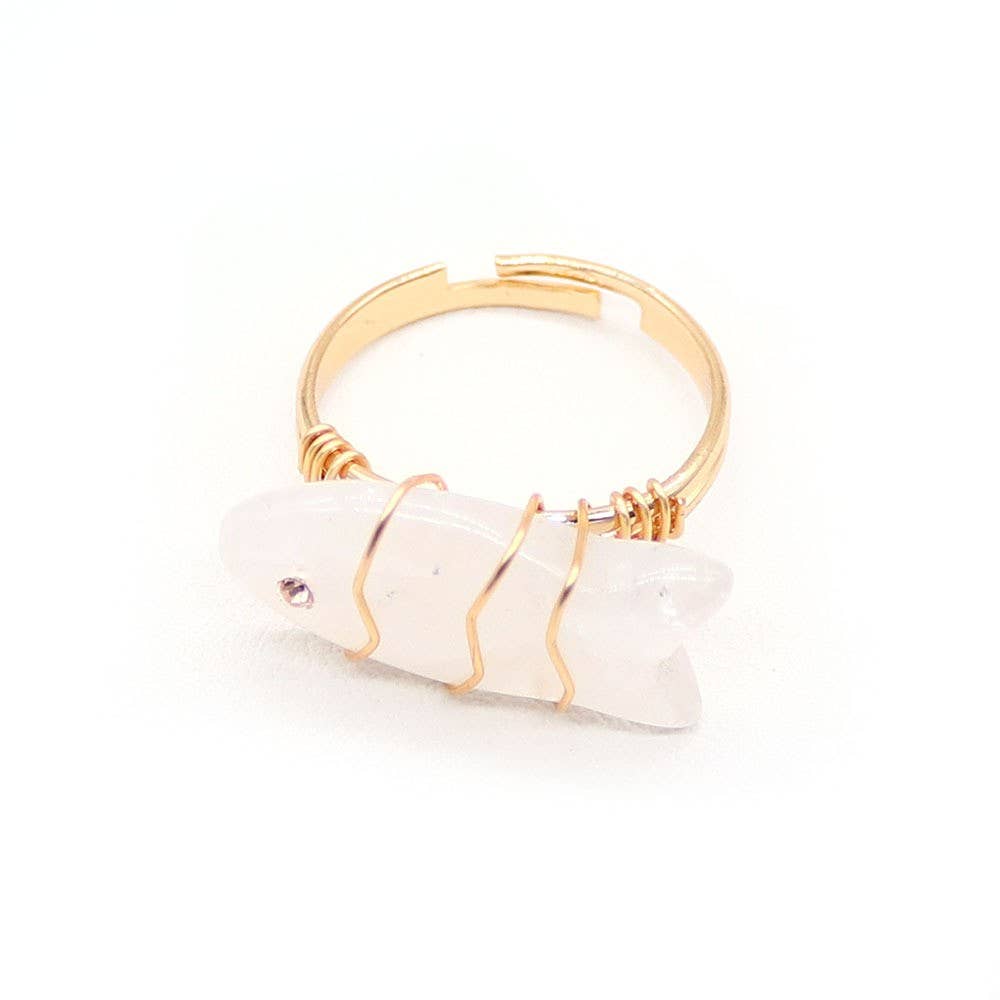 Fish Stone Ring