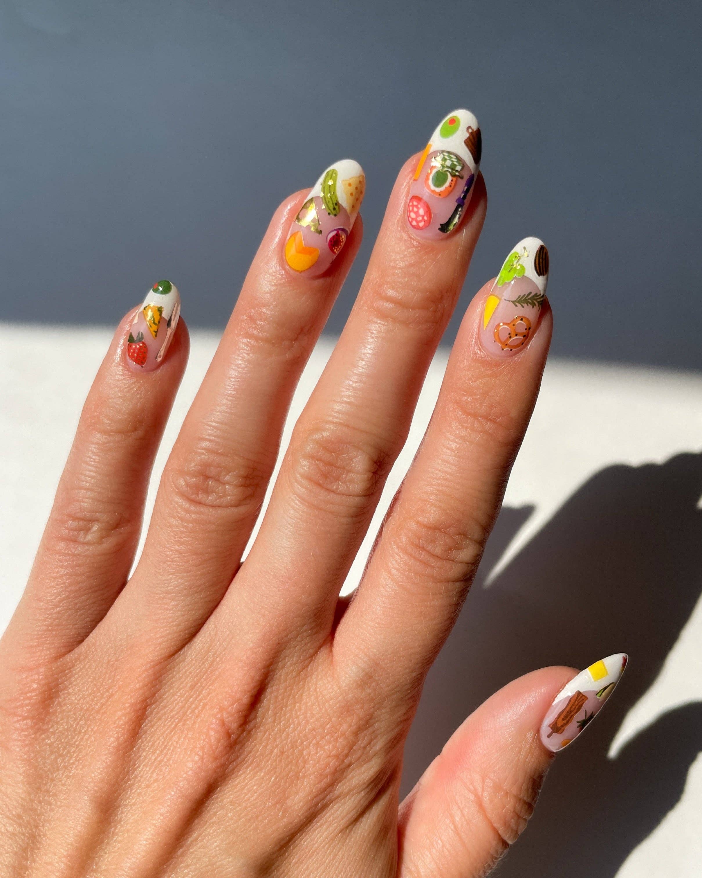 Nail Art Stickers - Charcuterie