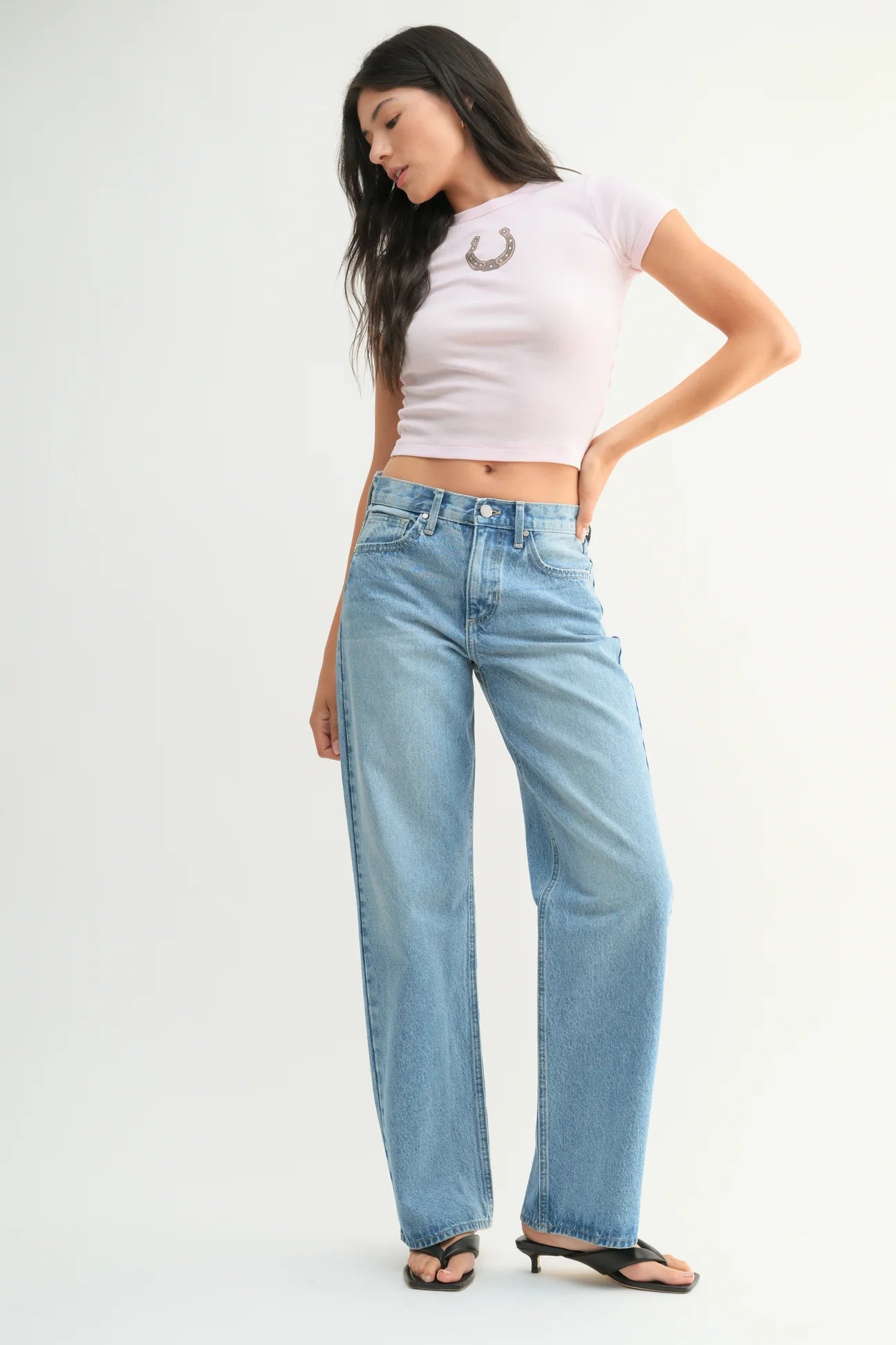 Light Wash Relaxed Straight Jeans - Proper