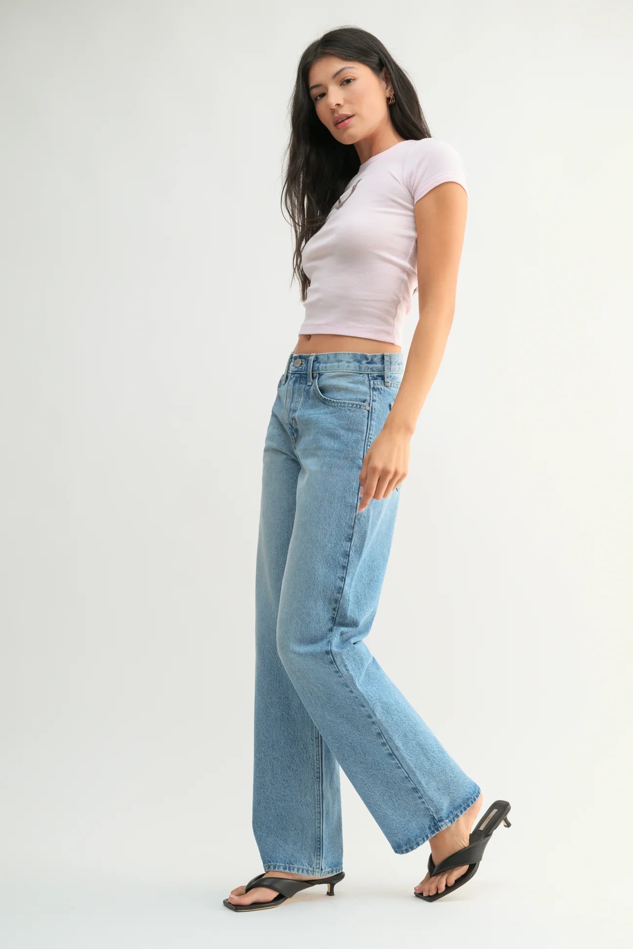 Light Wash Relaxed Straight Jeans - Proper