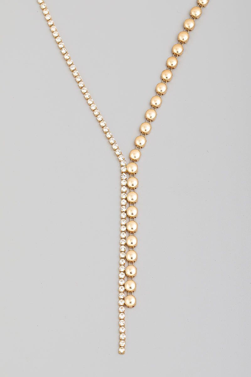 Crystal and Dot Necklace - Proper