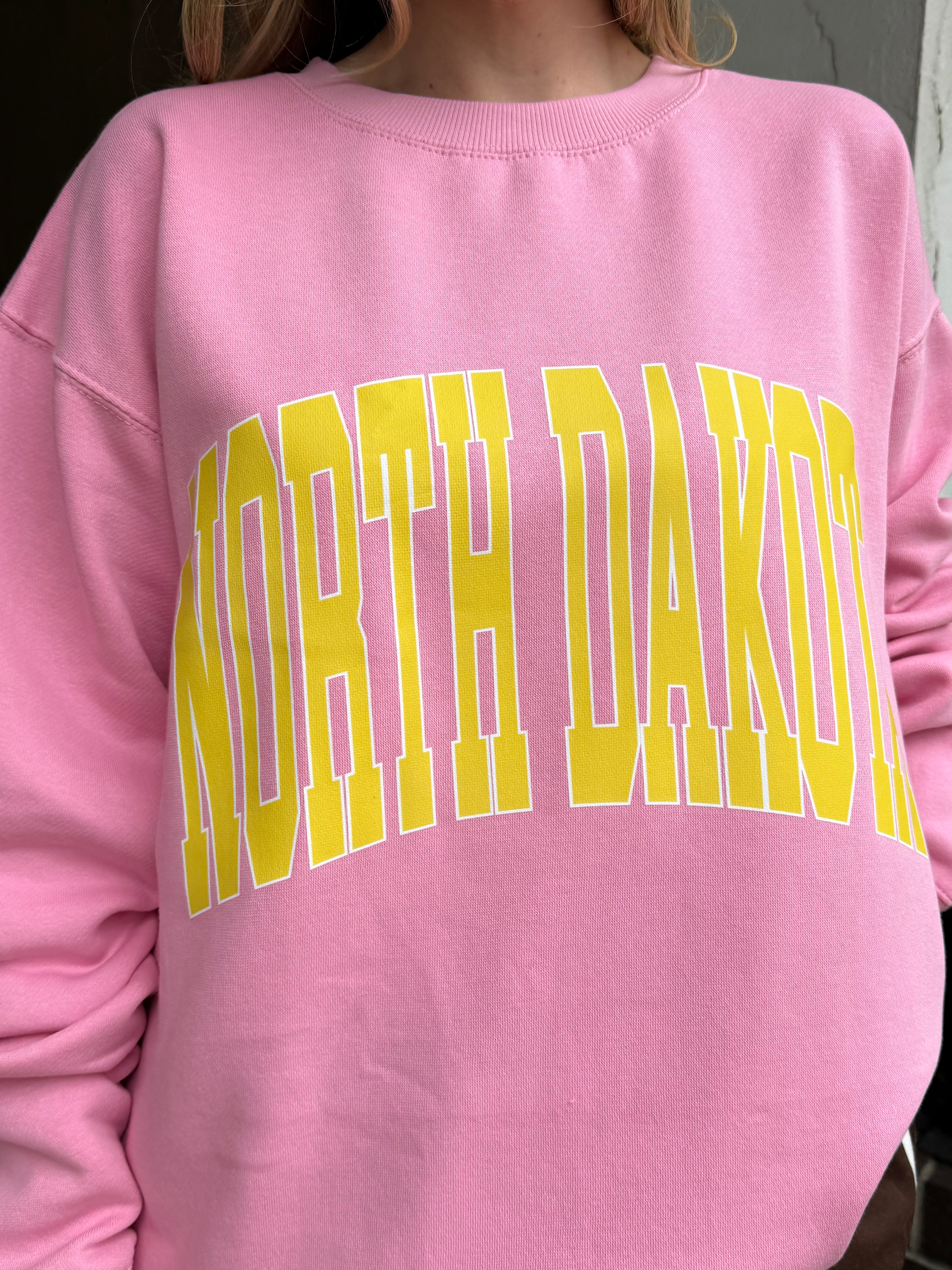 North Dakota Pink Sweatshirt
