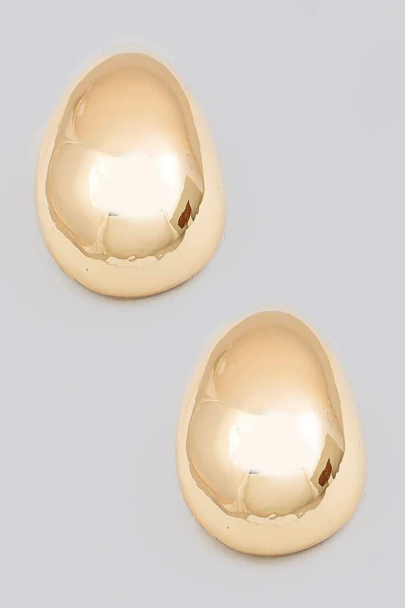 Metallic Teardrop Earrings - Proper