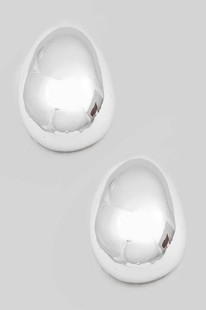 Metallic Teardrop Earrings - Proper