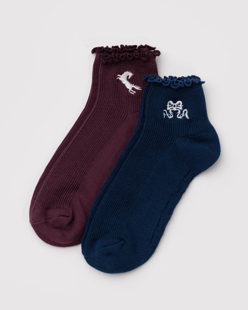 Baggu Lettuce Edge Socks - Set of 2