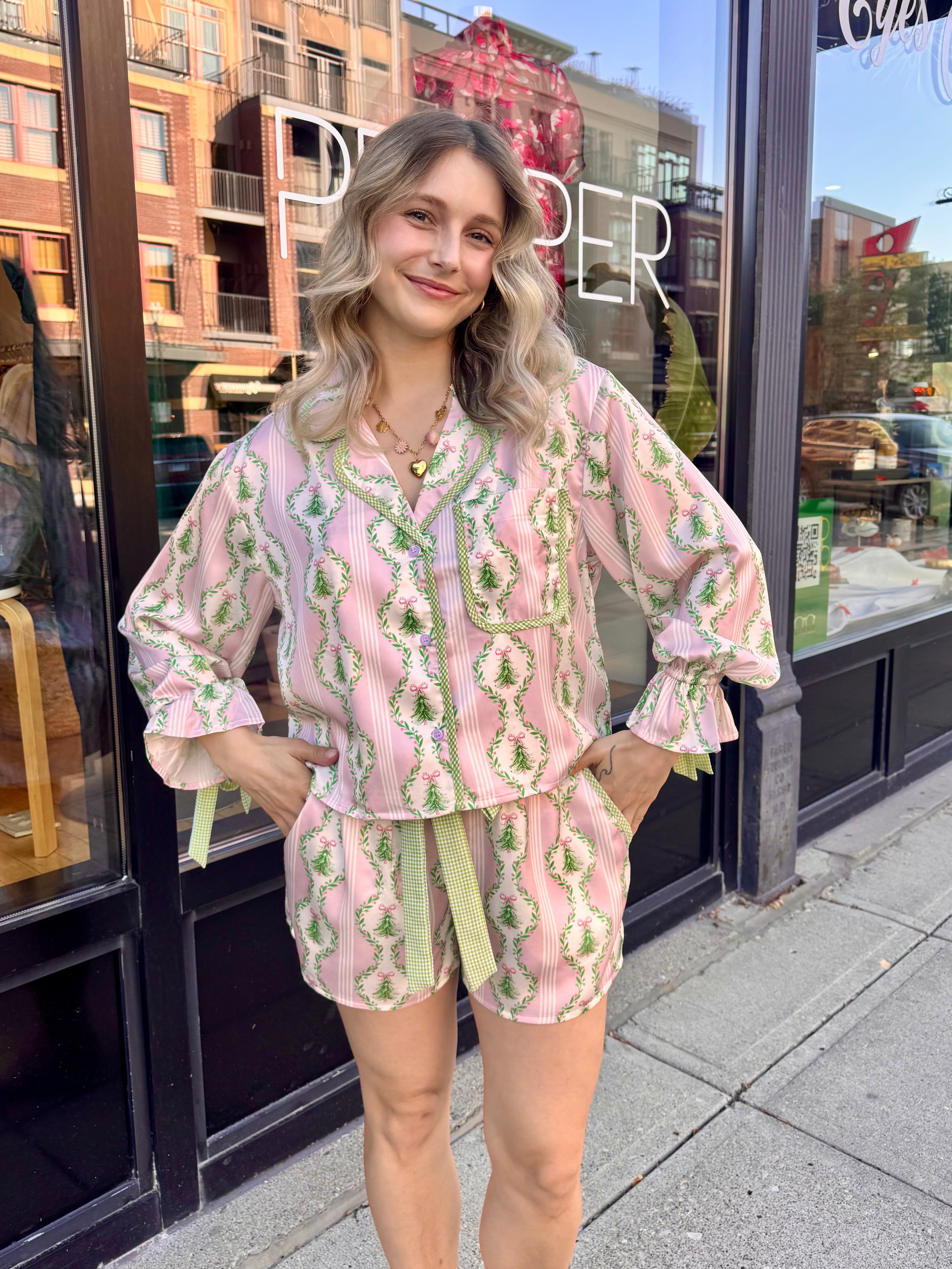 Christmas Tree Pajama Top - Proper