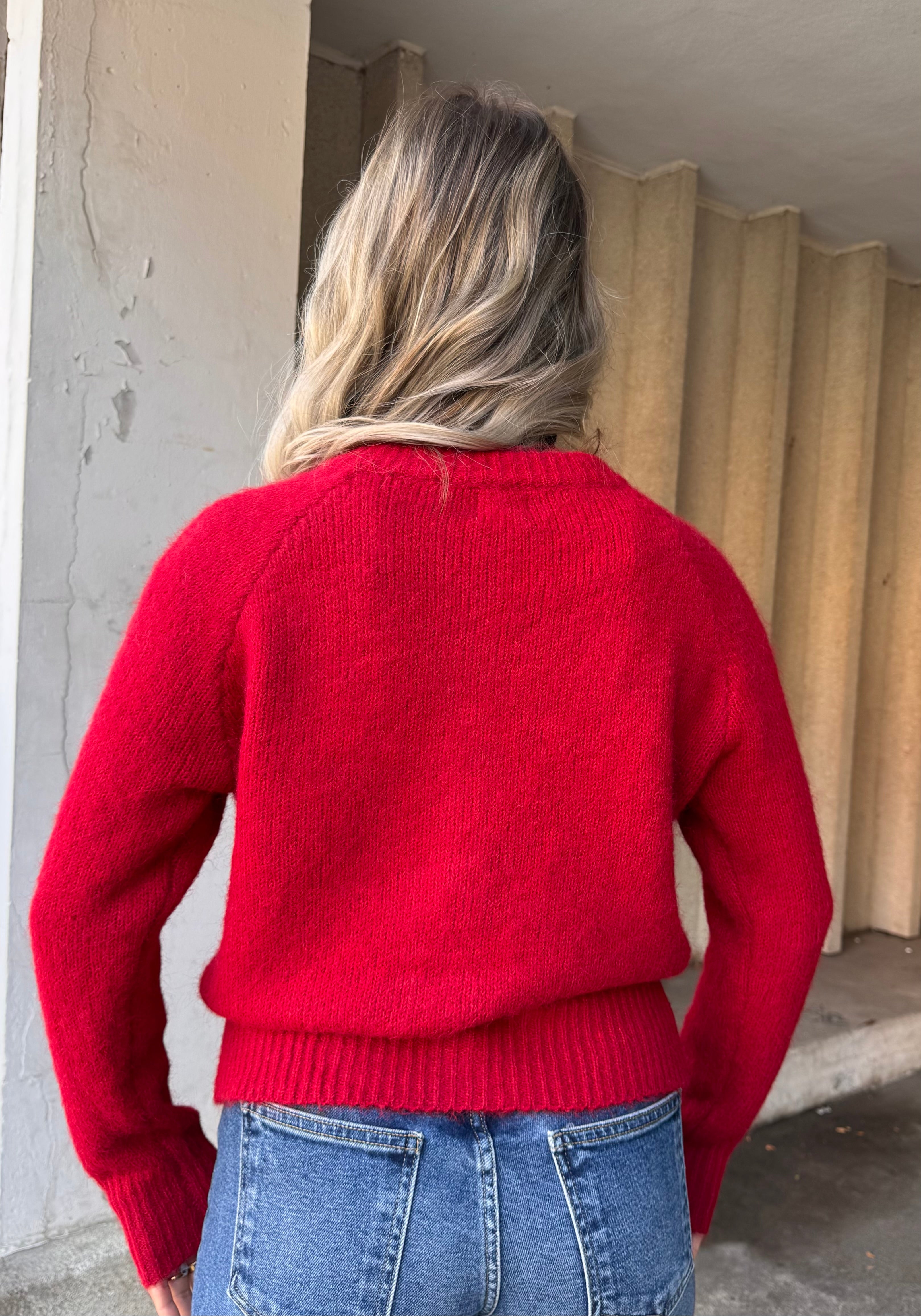 Heart Button Sweater