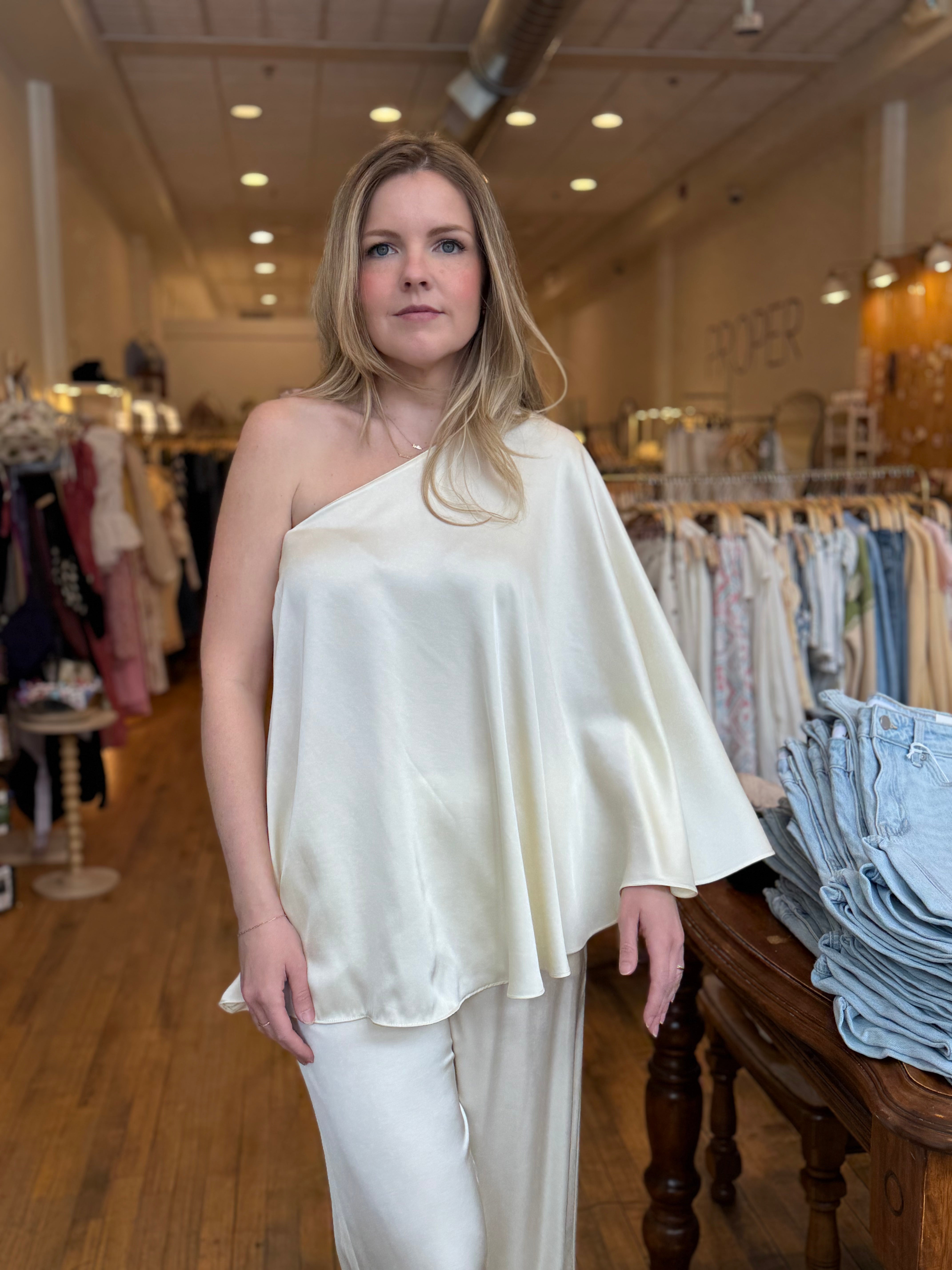 Aurore One Shoulder Top - Proper
