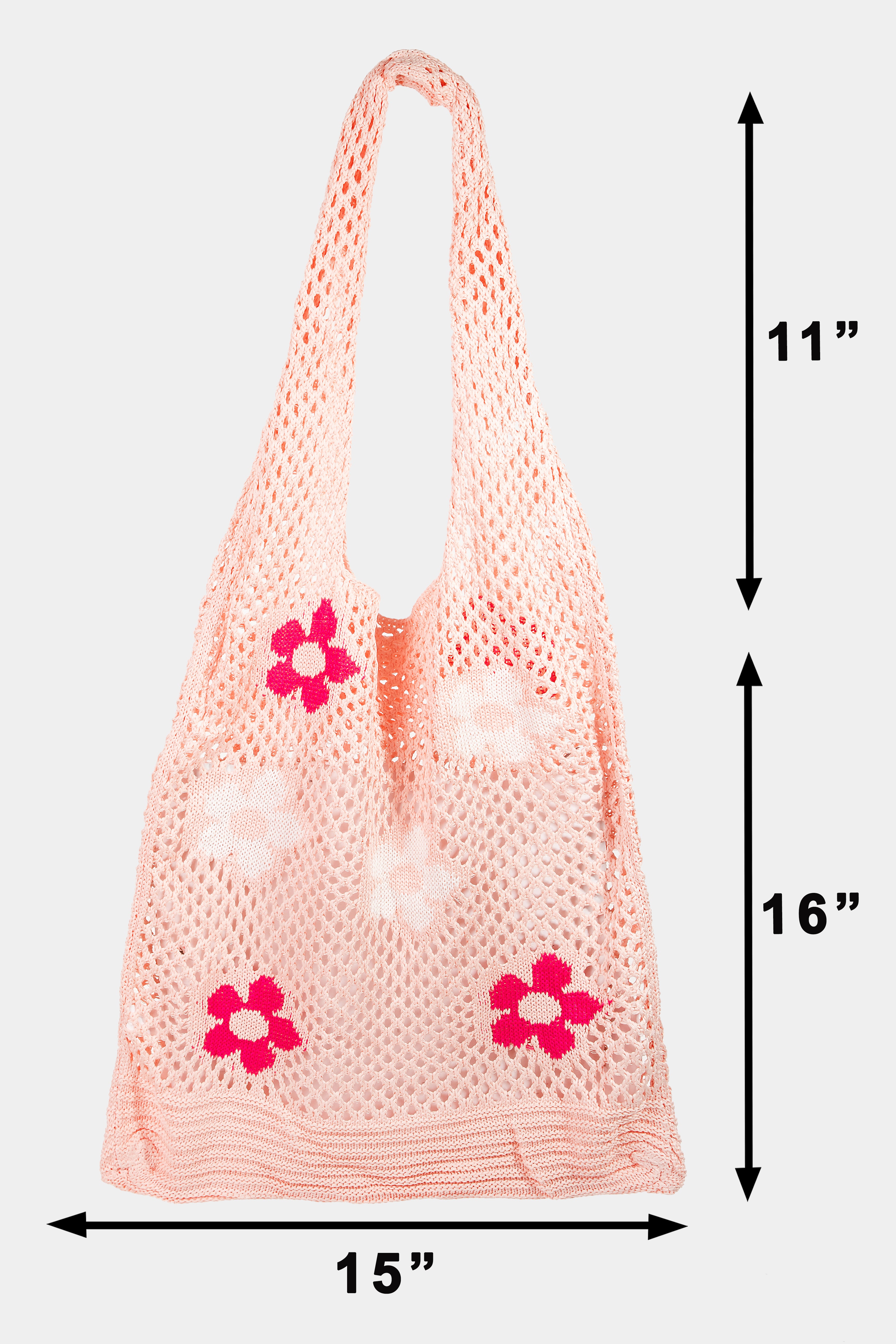 Floral Knit Tote Bag - Proper