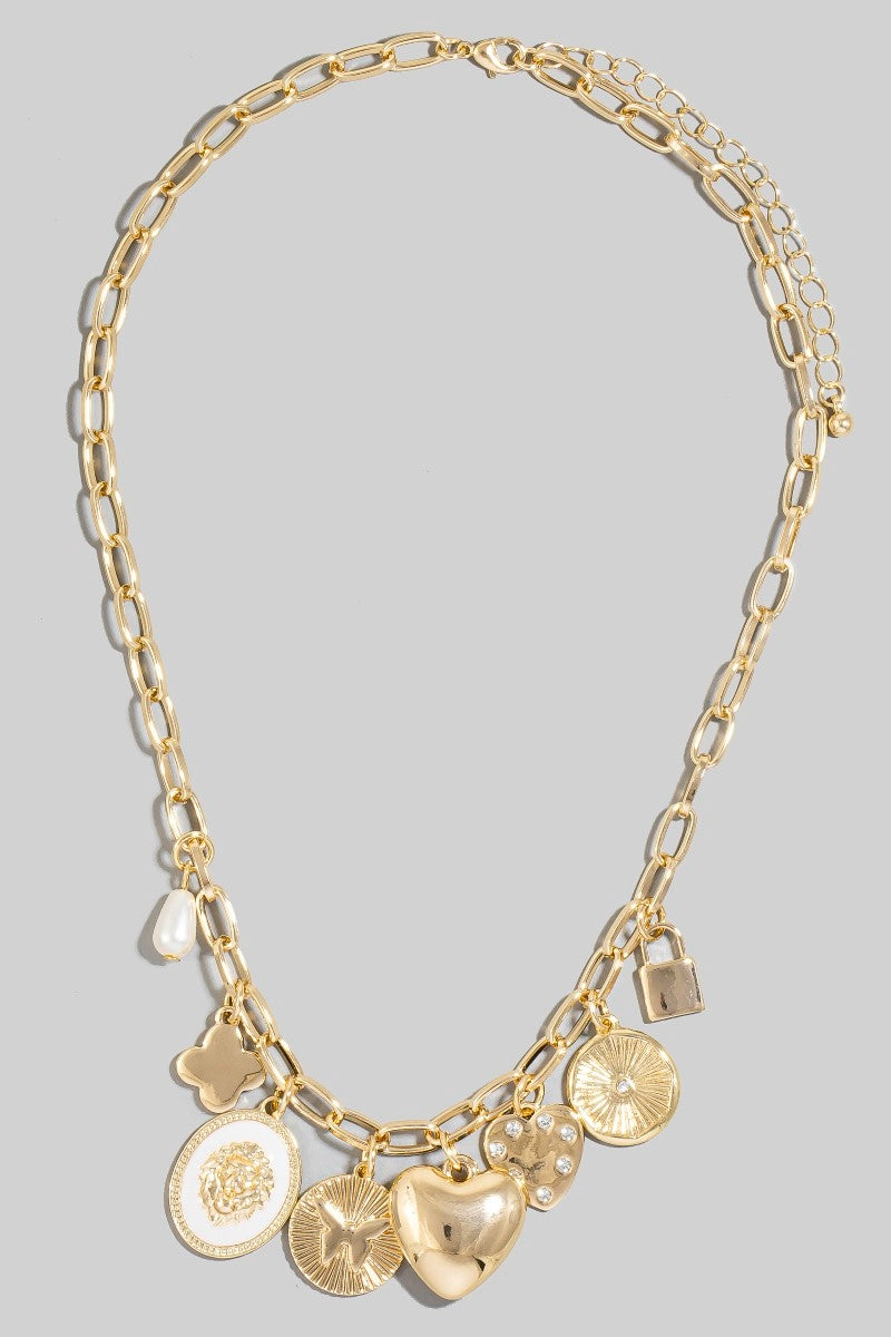 Hearts & Clovers Charm Necklace