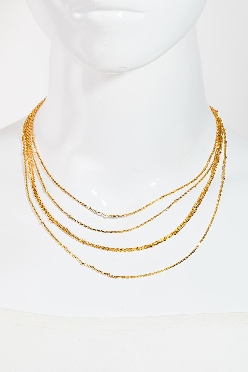 Layered Box Chain Necklace - Proper