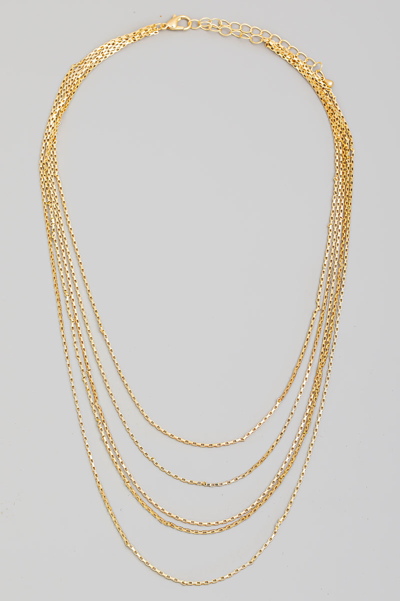 Layered Box Chain Necklace - Proper