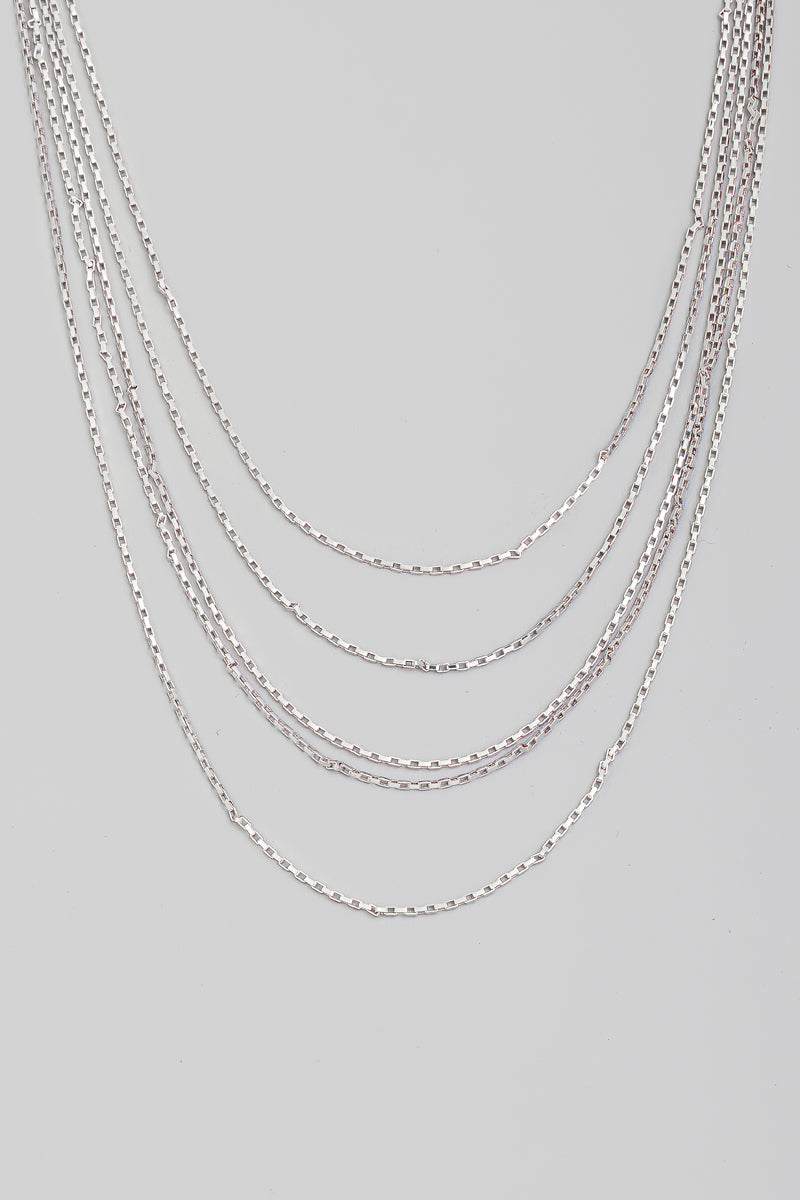 Layered Box Chain Necklace - Proper