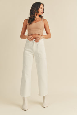 Off White HR Utility Wide Leg Jeans - Proper