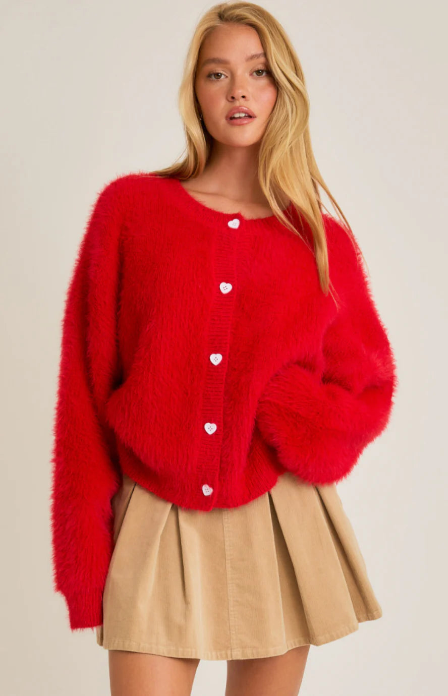 Heart Button Cardigan - Proper