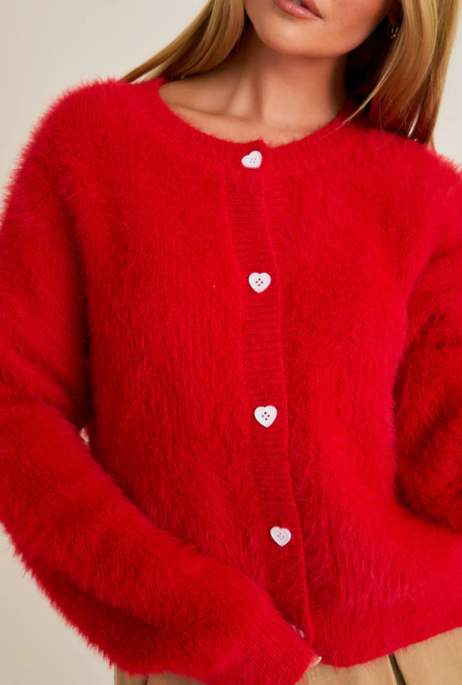 Heart Button Cardigan - Proper
