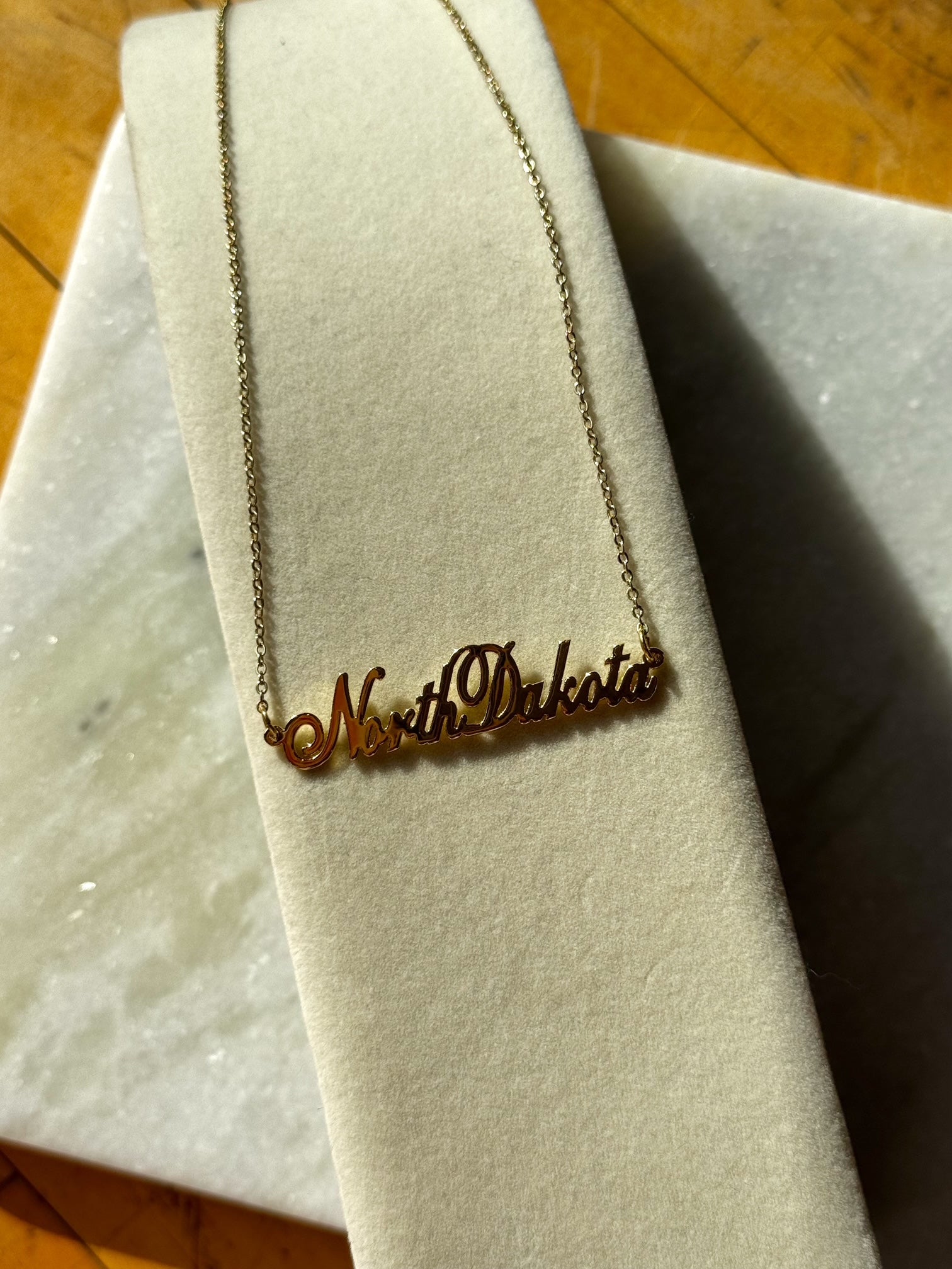 State Name Necklace