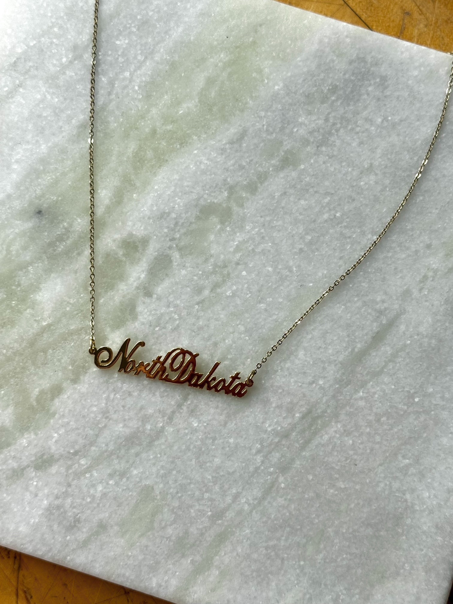 State Name Necklace