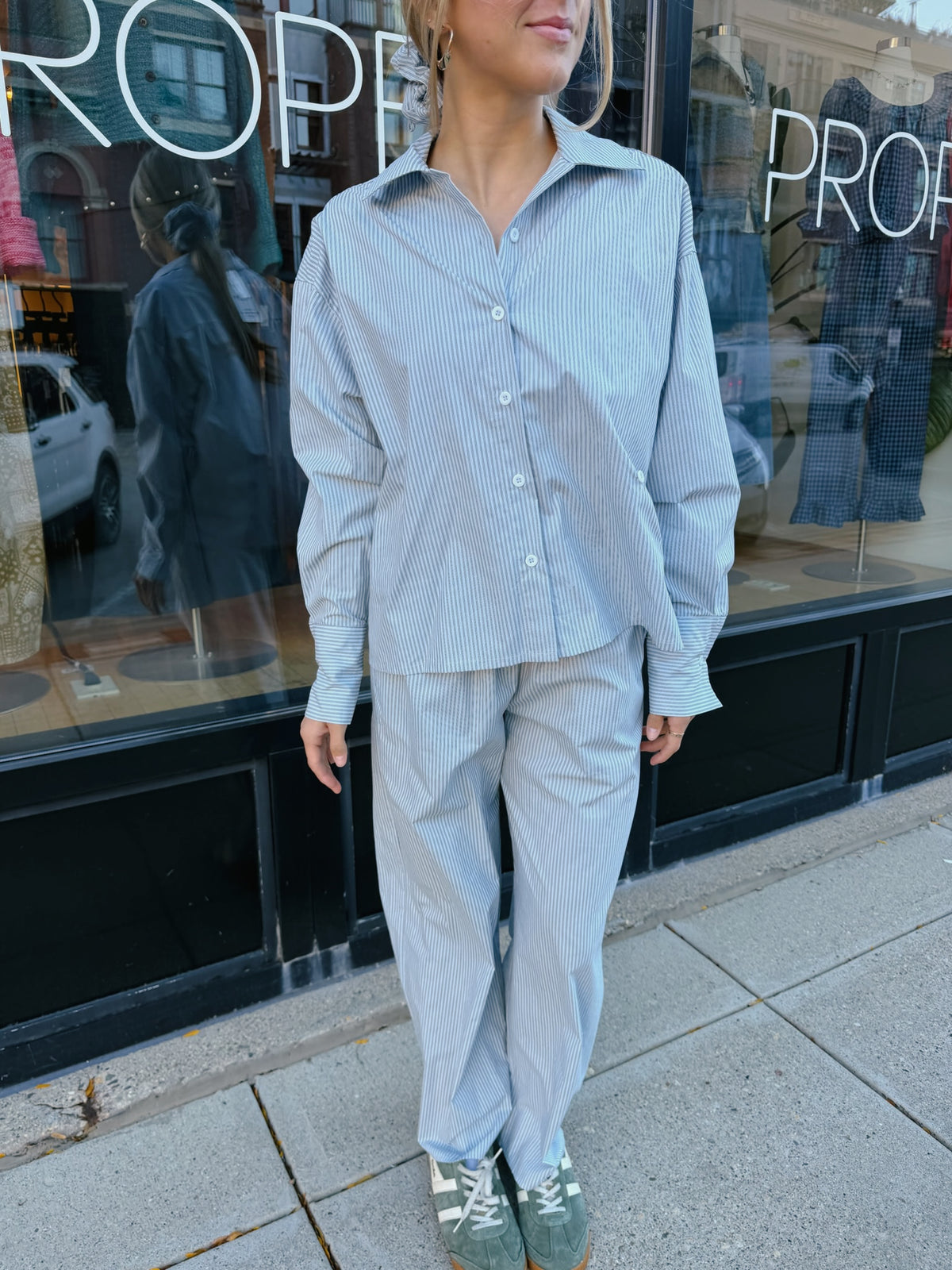 Roselyn Pajama Set + Scrunchie - Proper