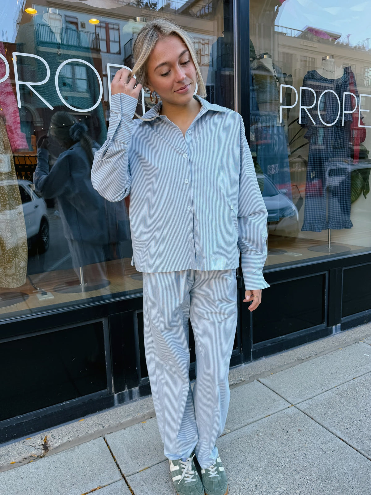 Roselyn Pajama Set + Scrunchie - Proper
