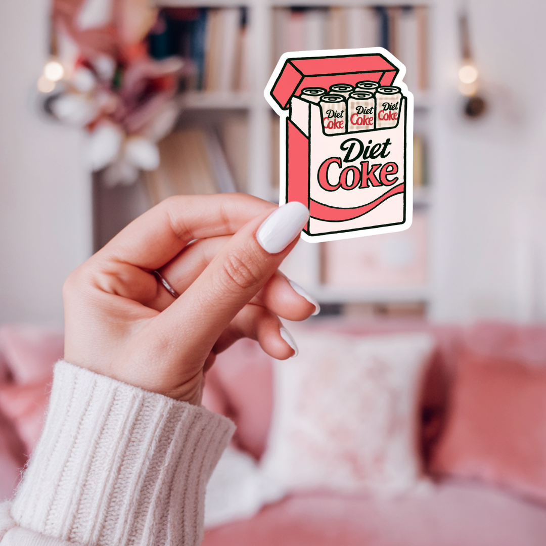Diet Coke Fridge Pack Sticker - Proper