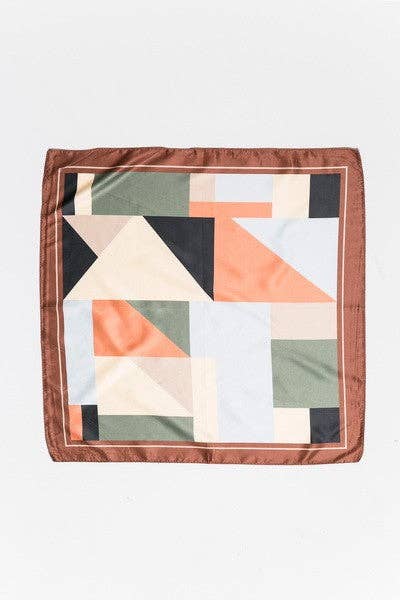 Color Block Square Scarf