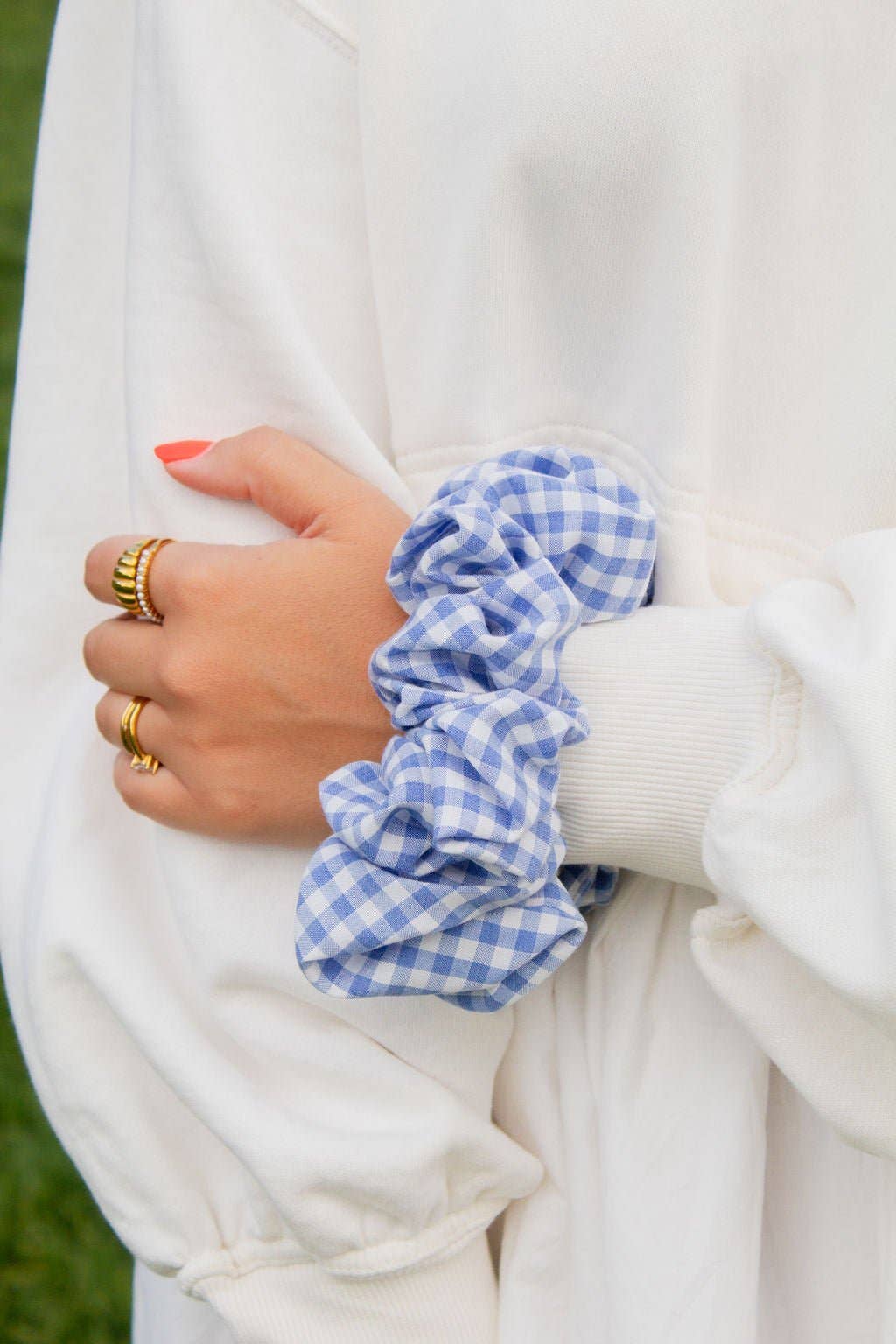 Picnic Gingham Jumbo Scrunchie - Proper
