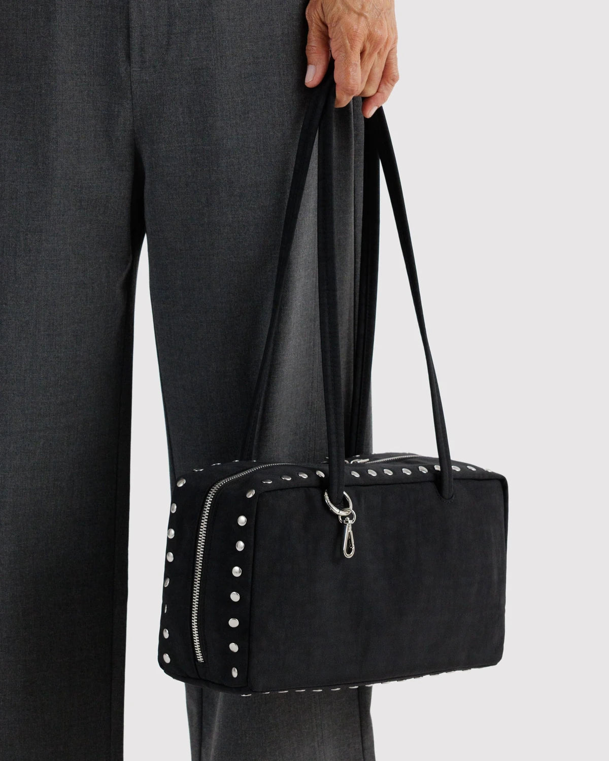 Baggu Nylon Bowler Bag - Studs