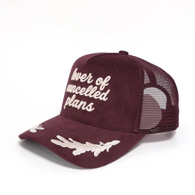 Lover Of Cancelled Plans Corduroy Hat   - Proper