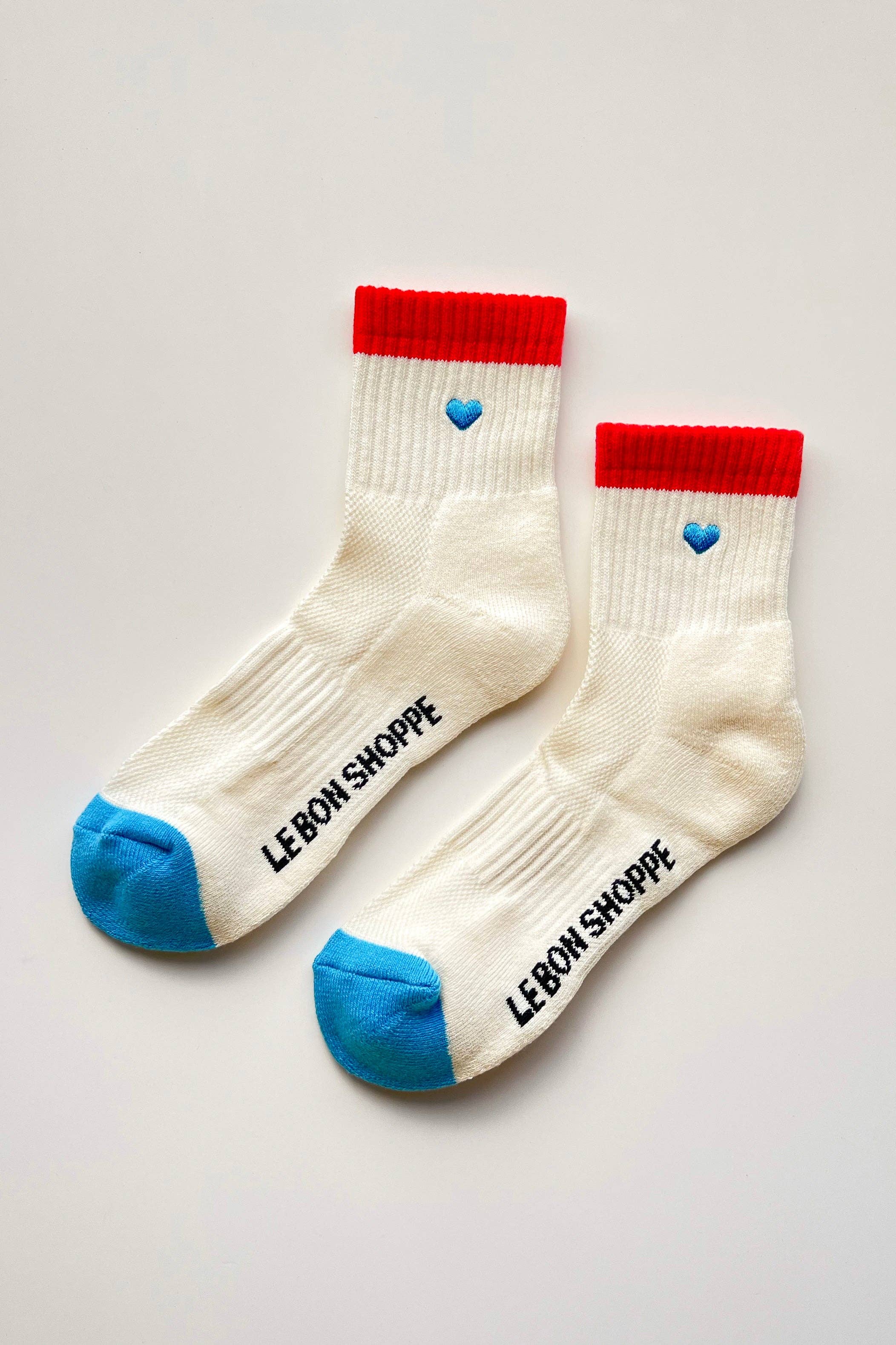 Embroidered Color Block Girlfriend Socks - Proper