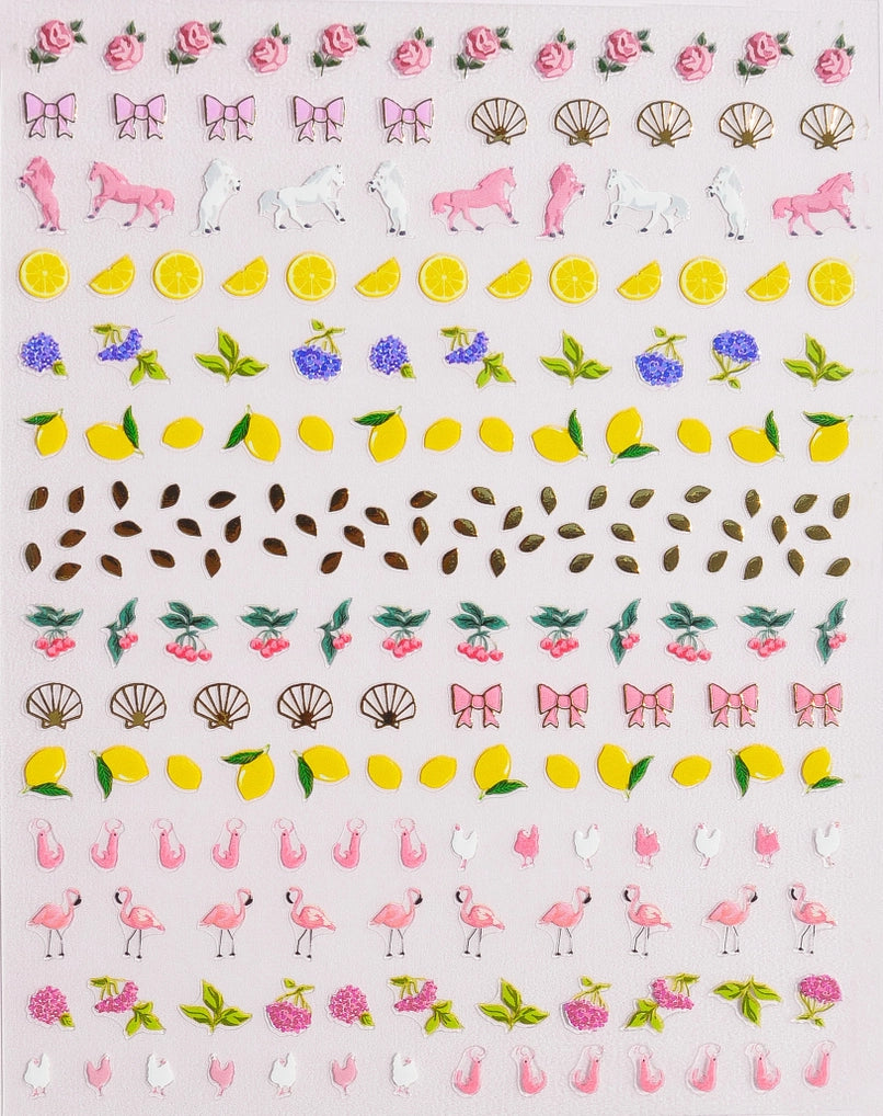 Nail Art Stickers - Pink Pony - Proper