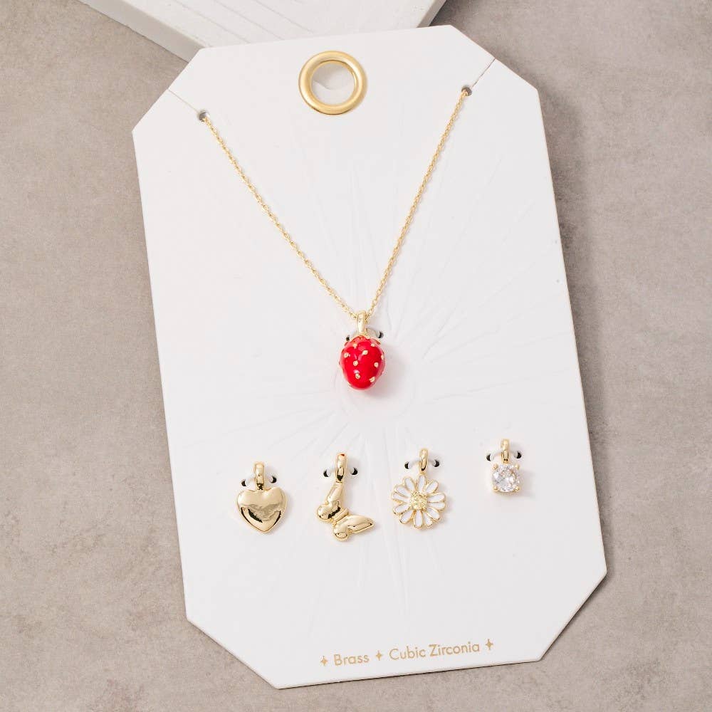 Strawberry Swappable Pendant Necklace - Proper