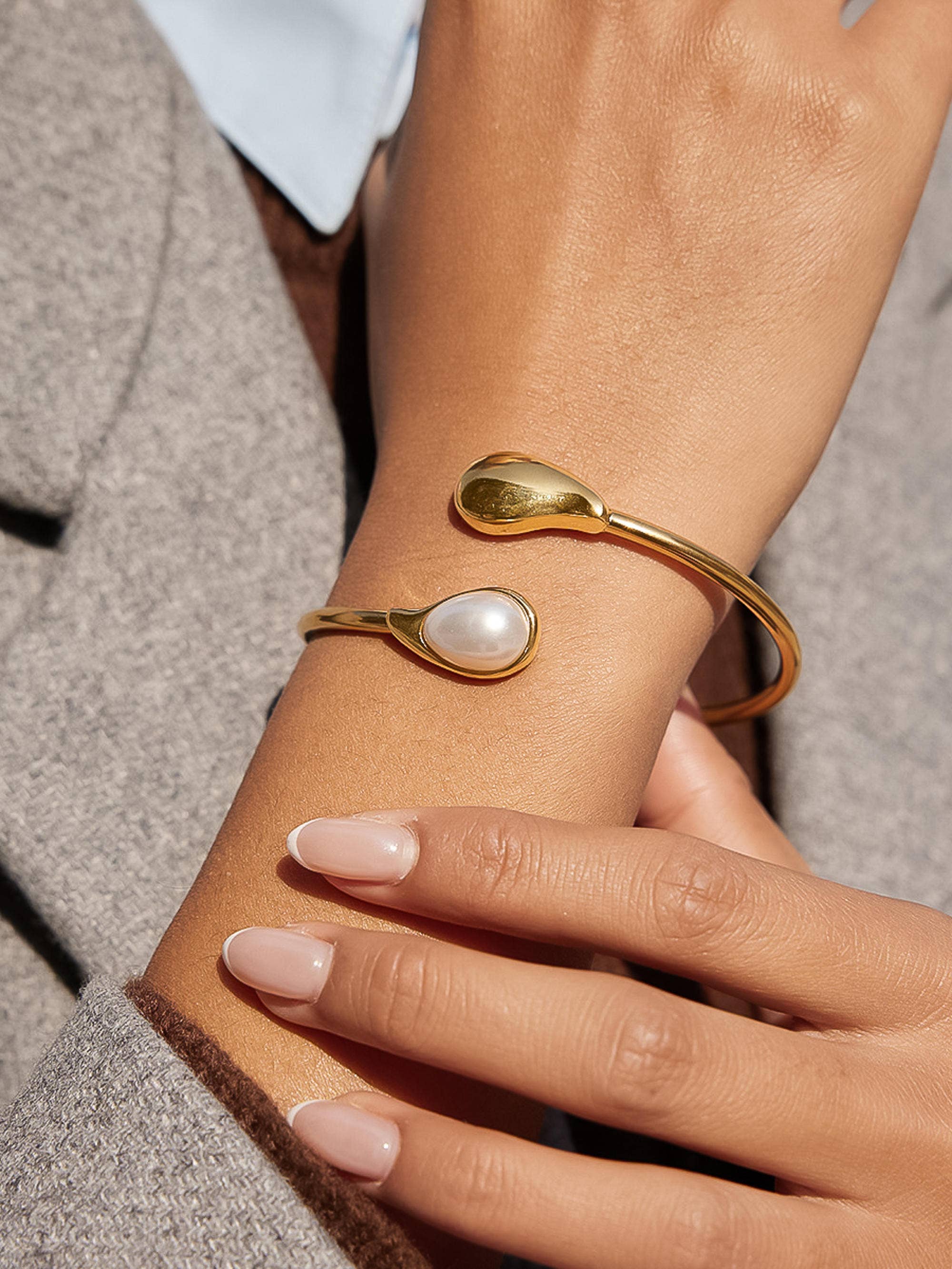 Harbor Cuff Stone Bracelet - Proper