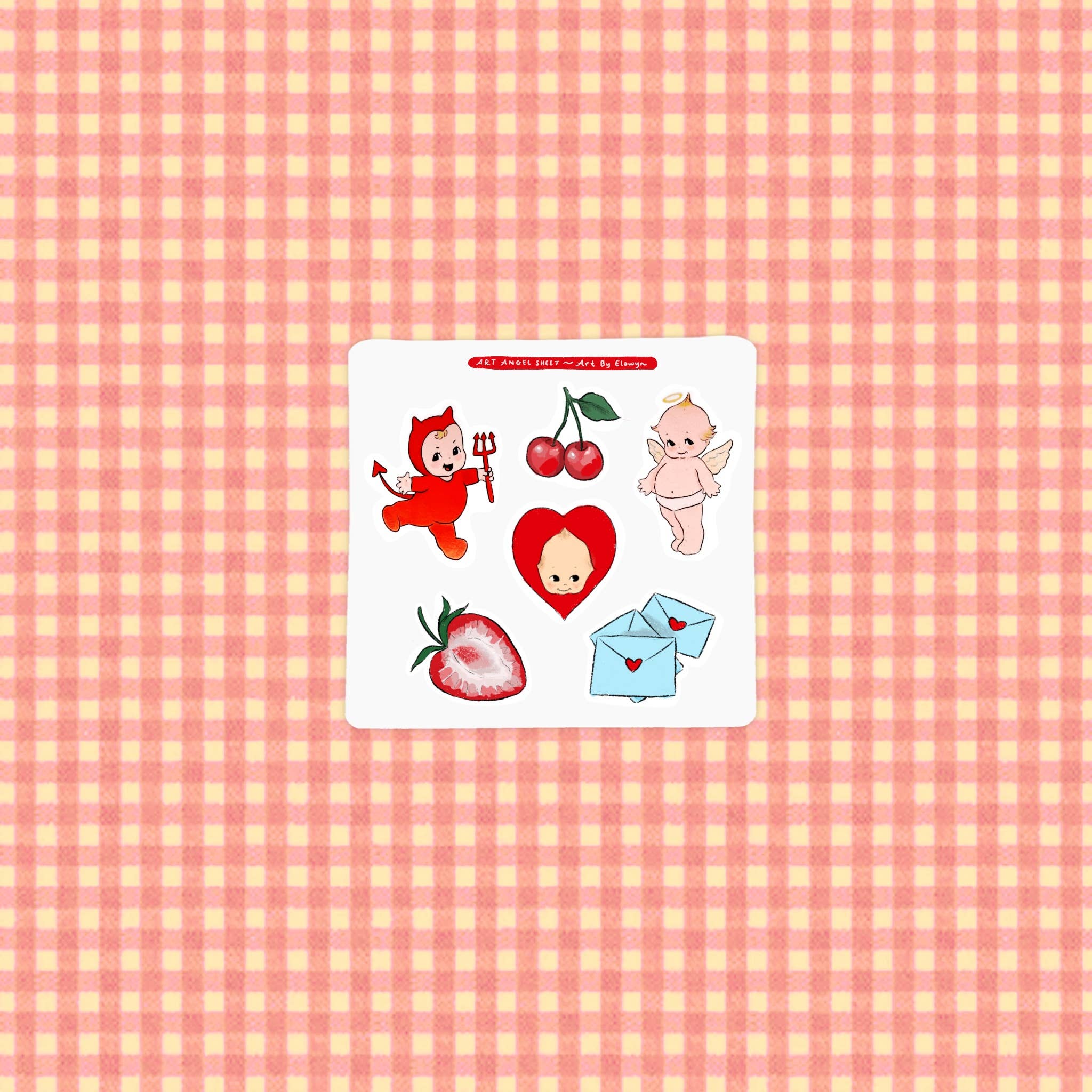 Mini Art Angel Sticker Sheets 