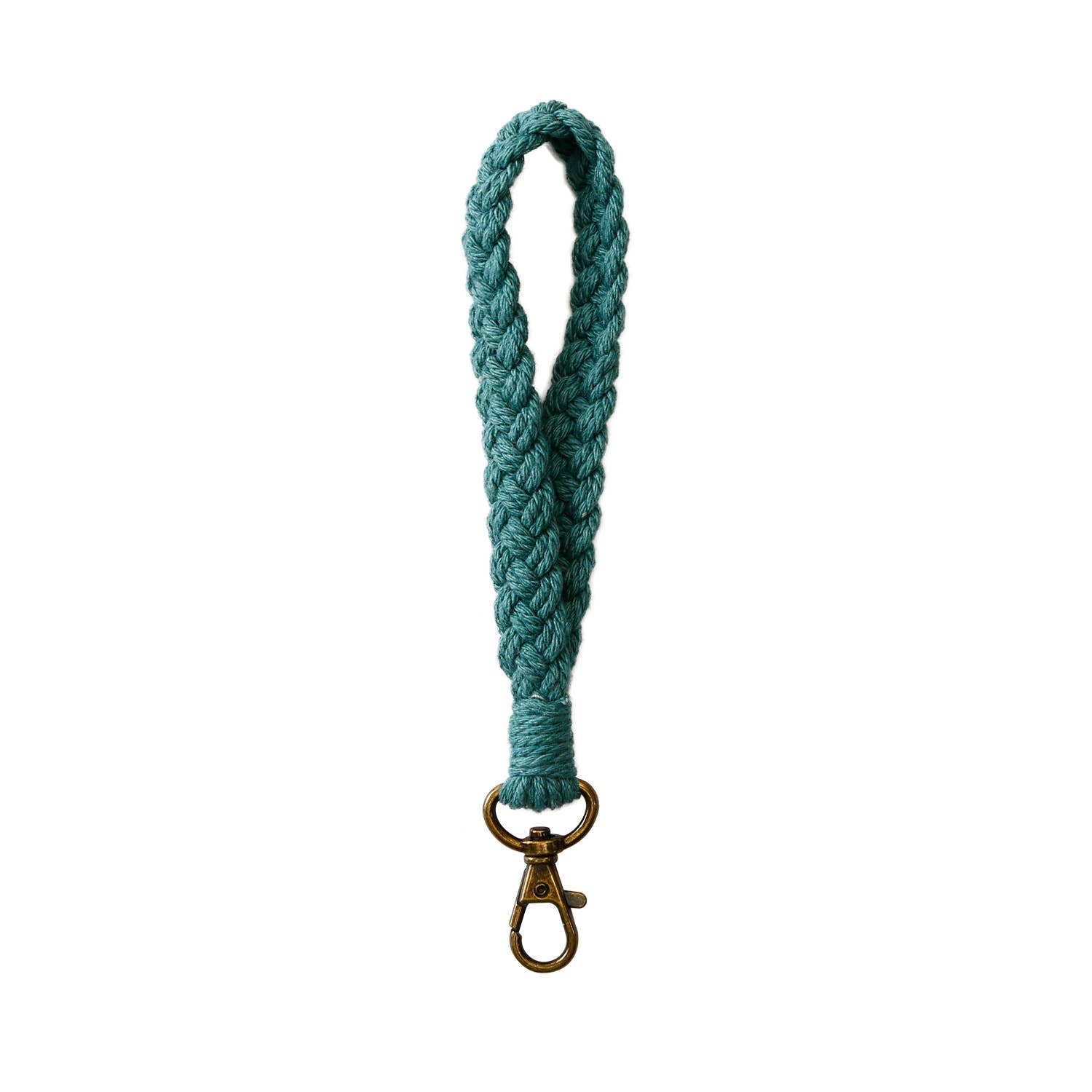 Macrame Flat Braided Wristlet Keychain - Proper