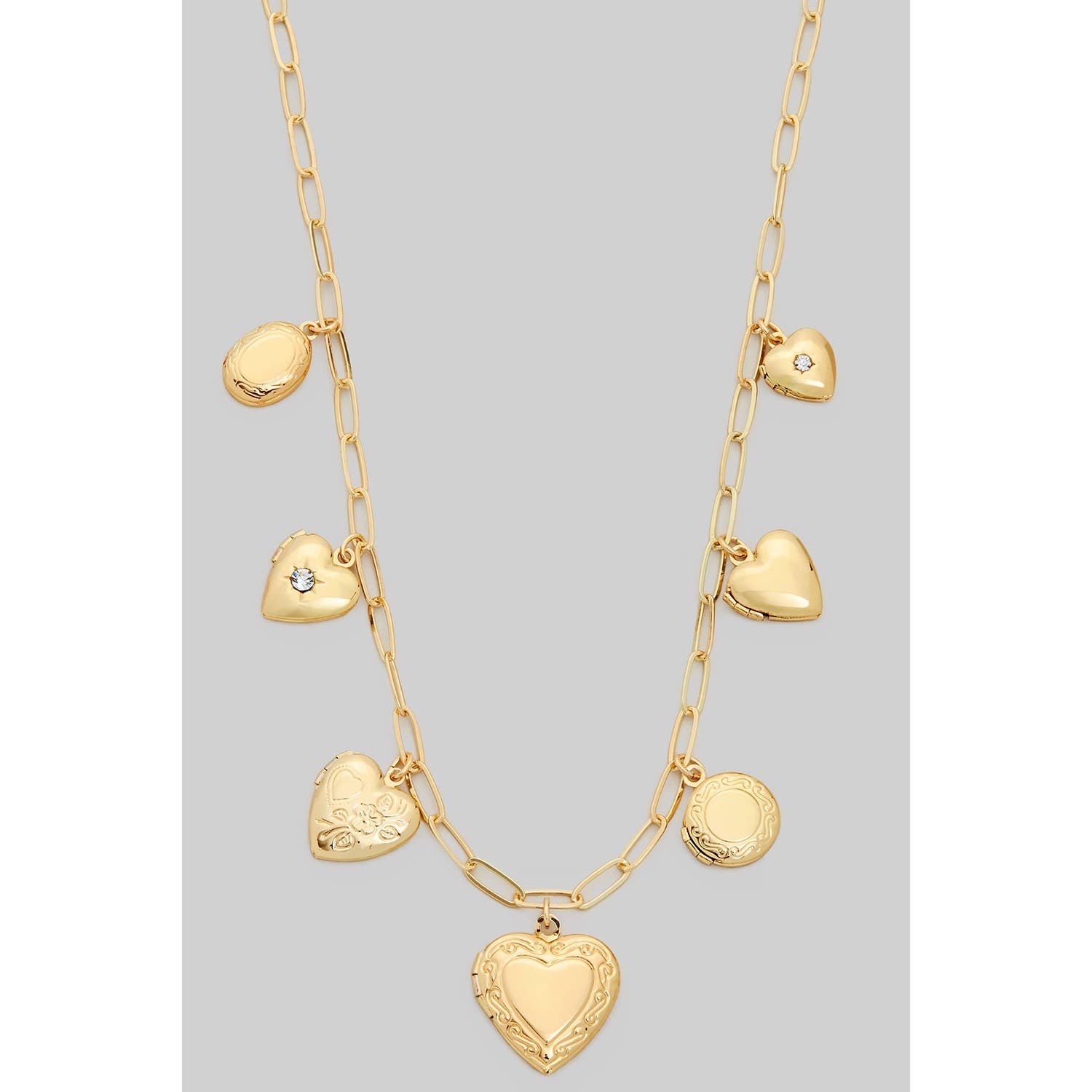 Seven Lockets Charm Necklace - Proper